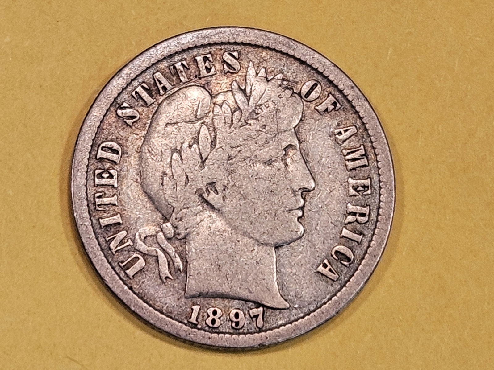 * Key Date 1897-S Barber Dime in Fine plus (1 of 3)