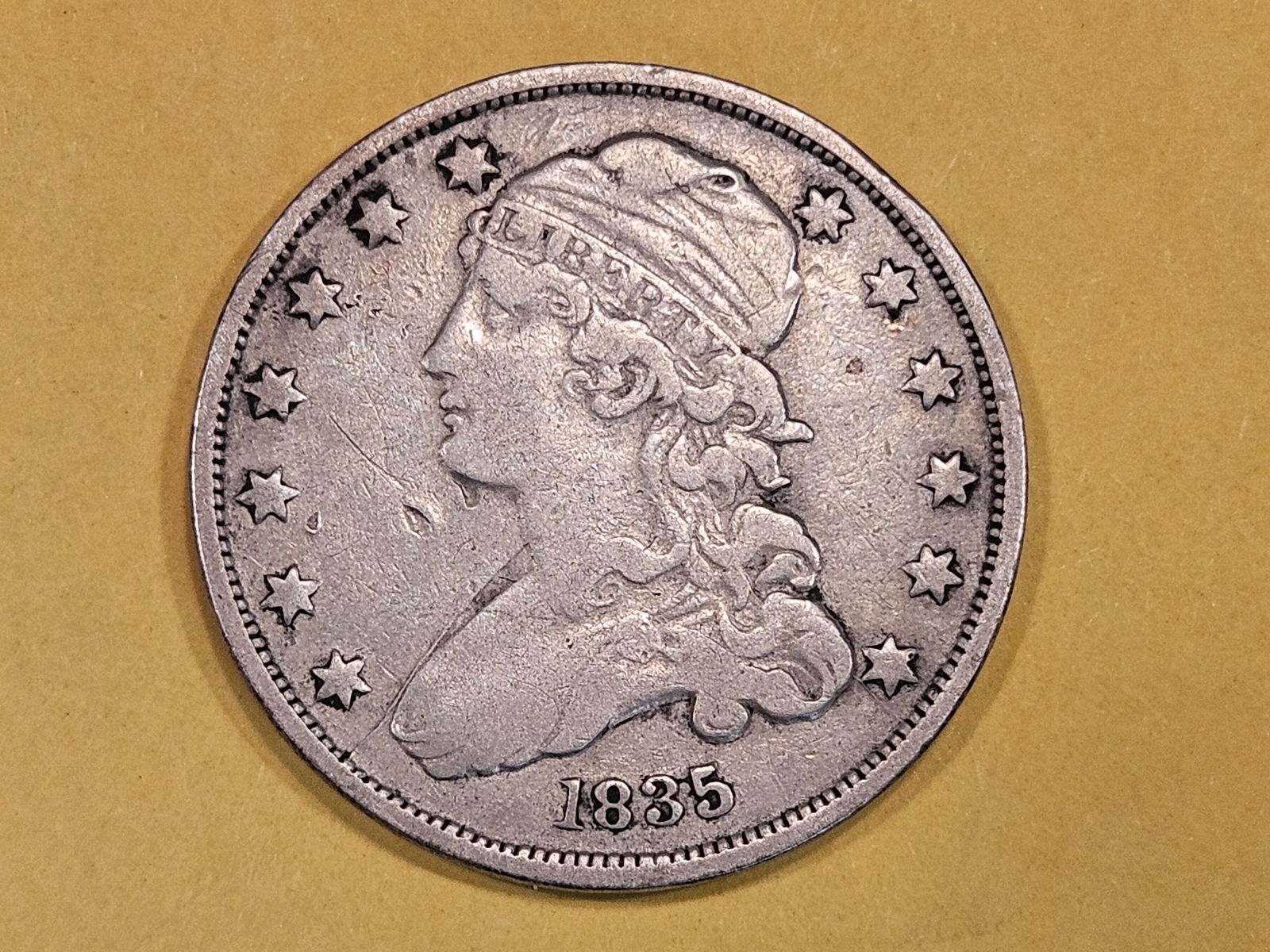 1835 Capped Bust Quarter in Very Fine (1 of 5)