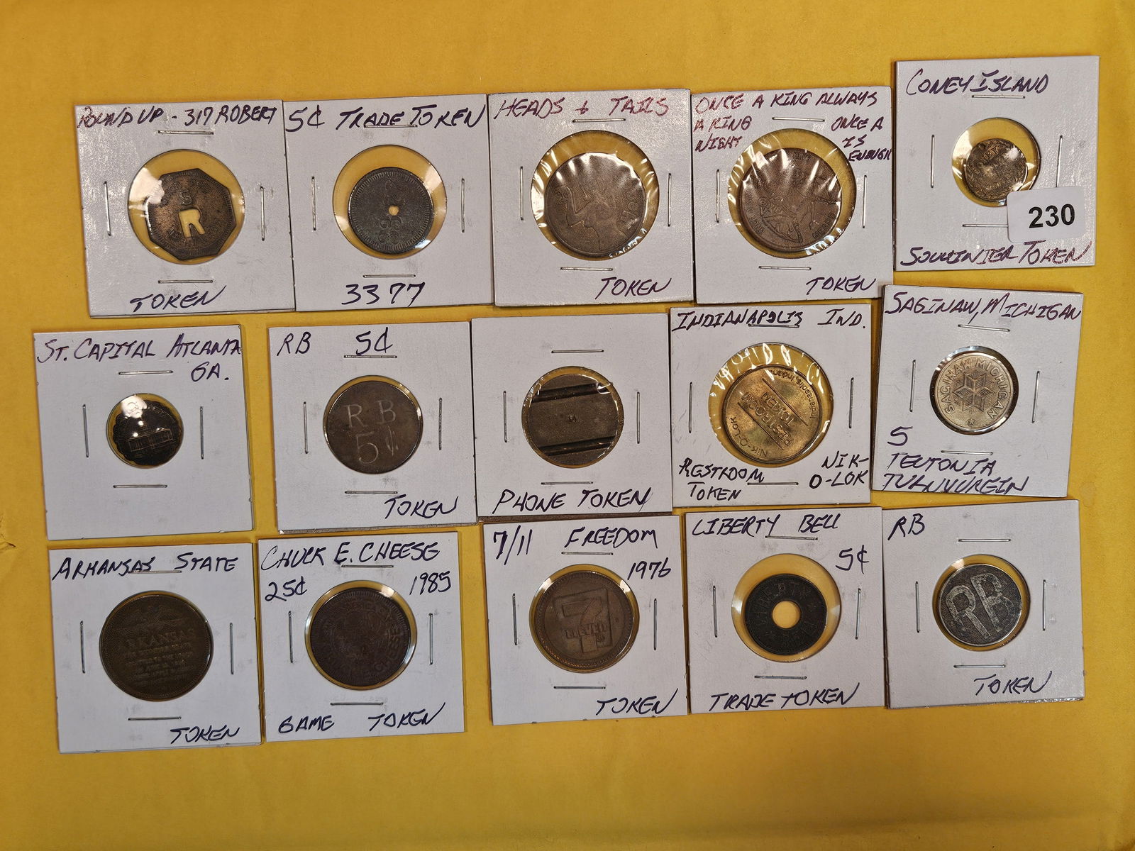 Exonumia: Fun group of 15 medals and tokens