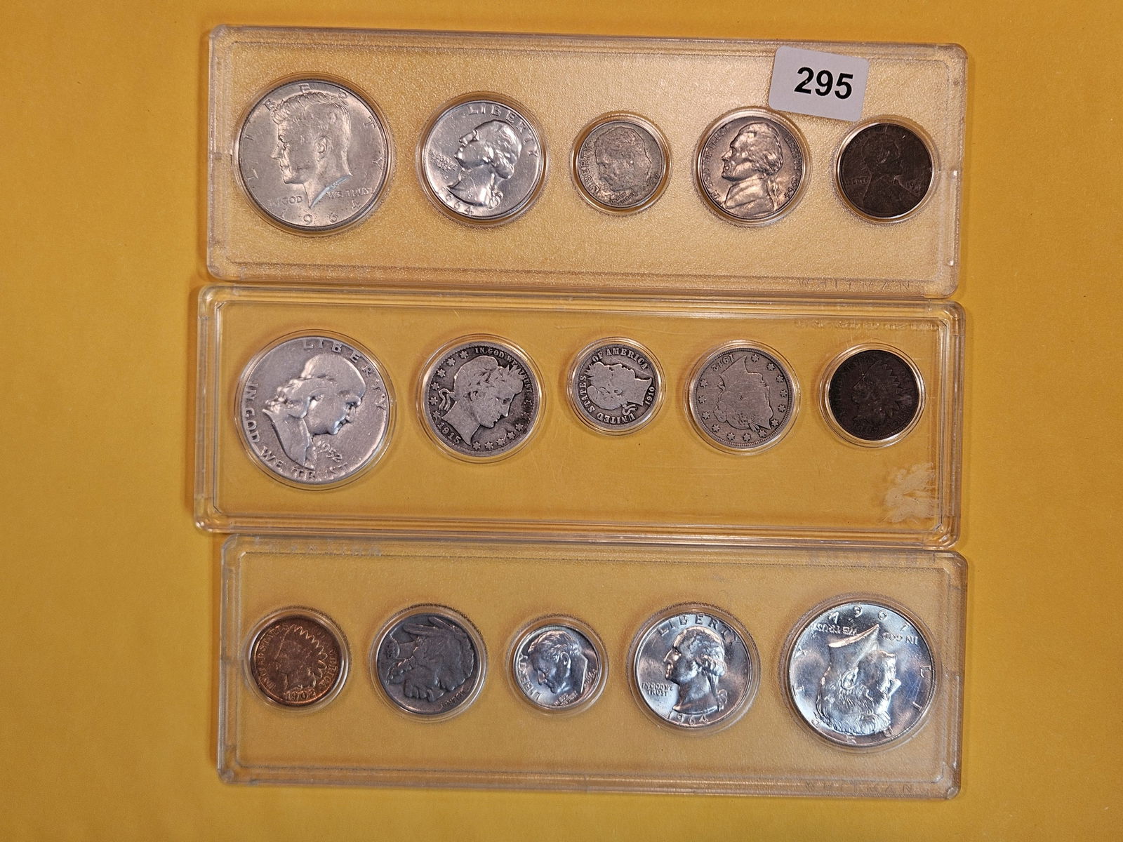 Three mixed US type coin sets (1 of 8)