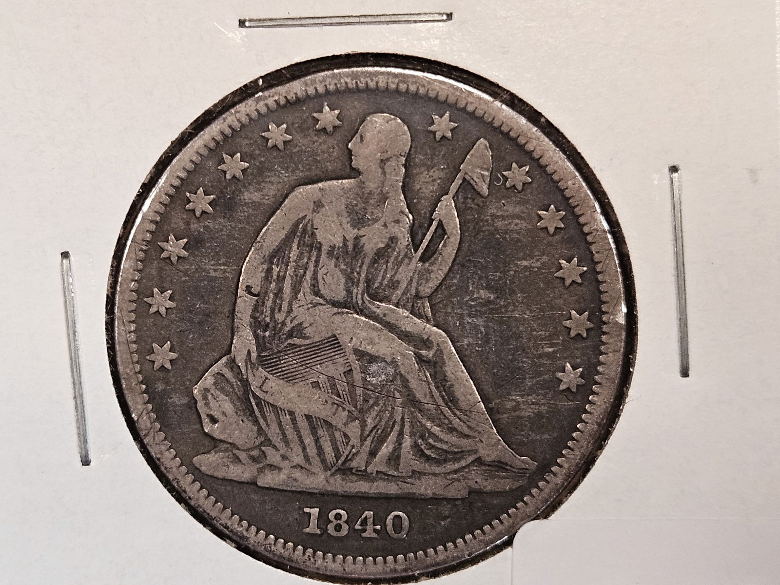 1840 Seated Libery Half Dollar (1 of 4)