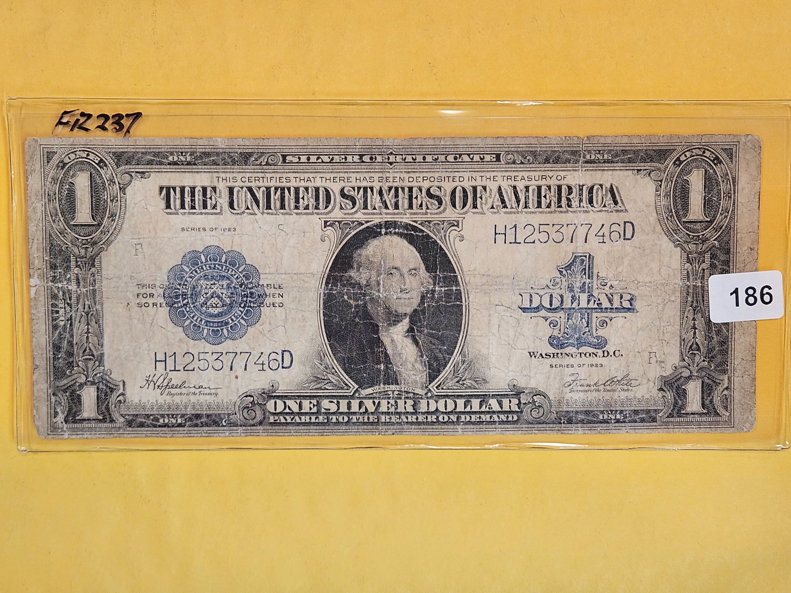 1923 One Dollar Large Size Silver Certificate (1 of 2)