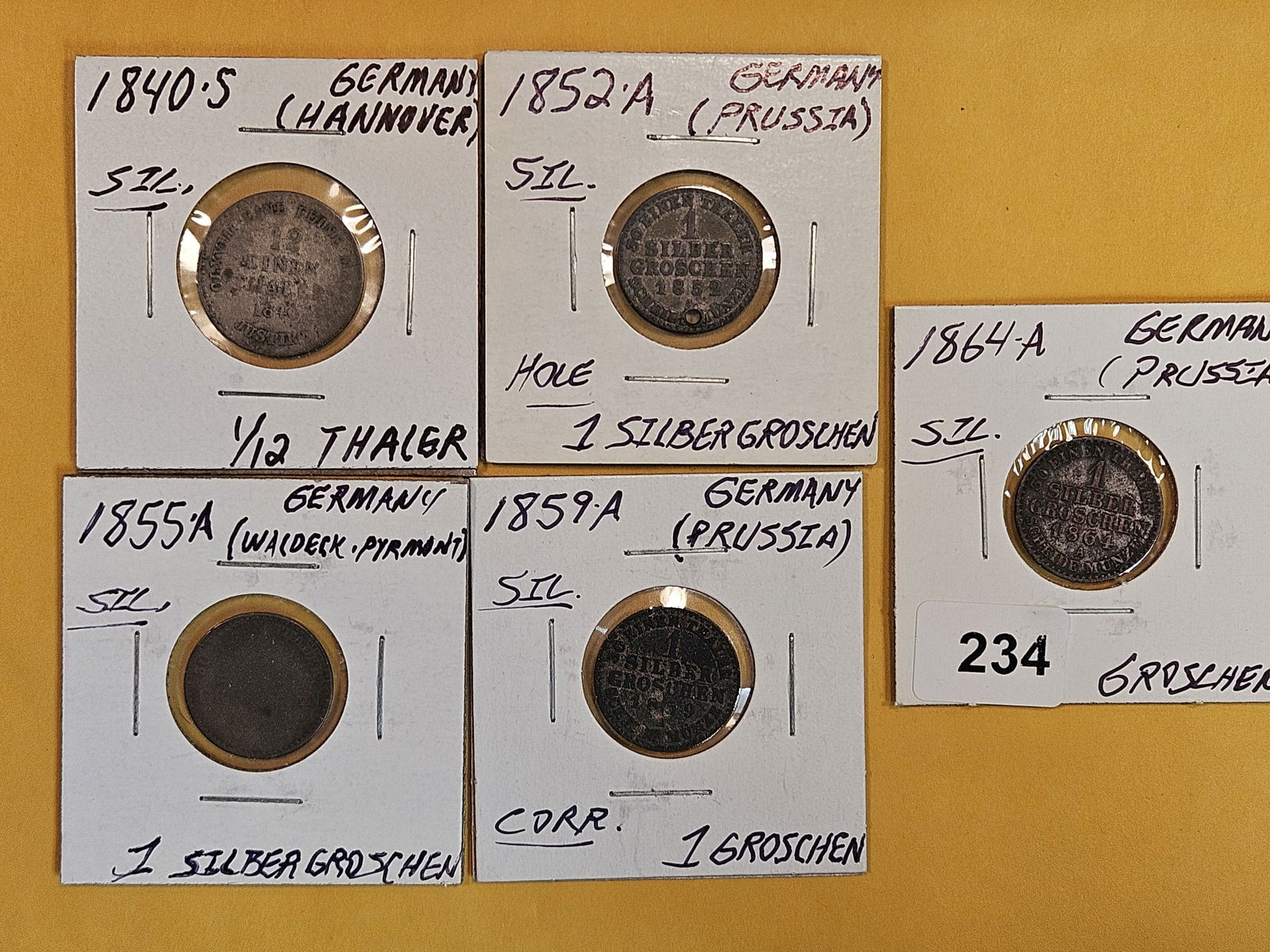 Five cool older German States coins (1 of 11)