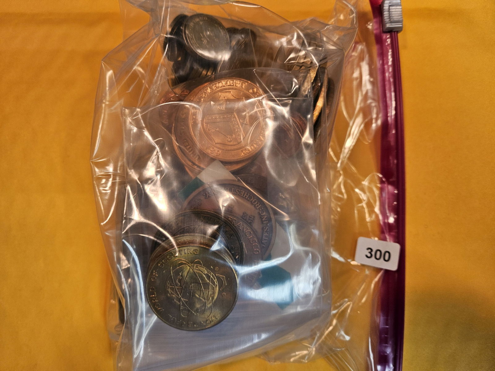 EXONUMIA!: Fun Two POUND BAG of mixed tokens and medals