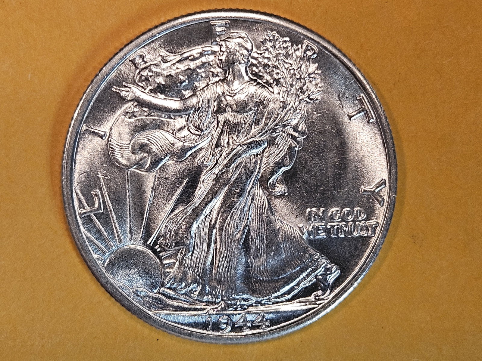 GEM Brilliant Uncirculated 1944-D Walking Liberty Half Dollar (1 of 8)