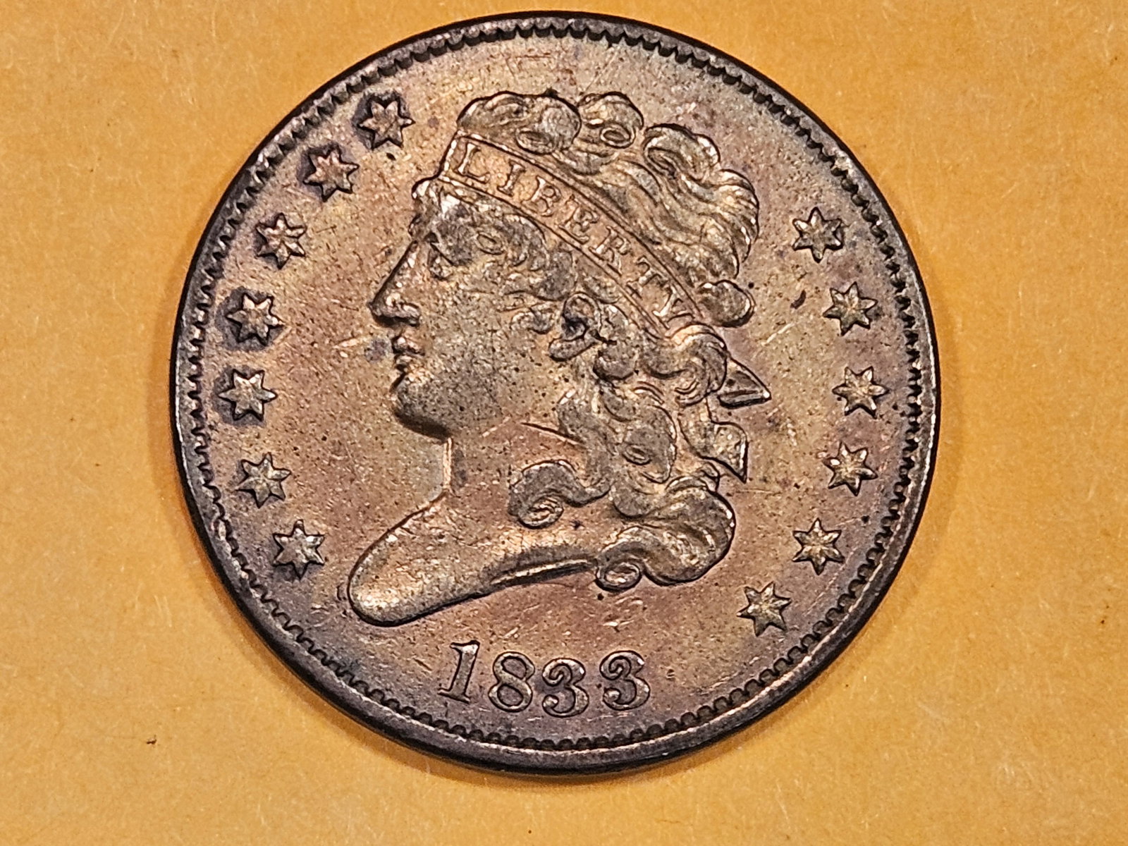 1833 Classic Head Half cent in Extra Fine (1 of 5)