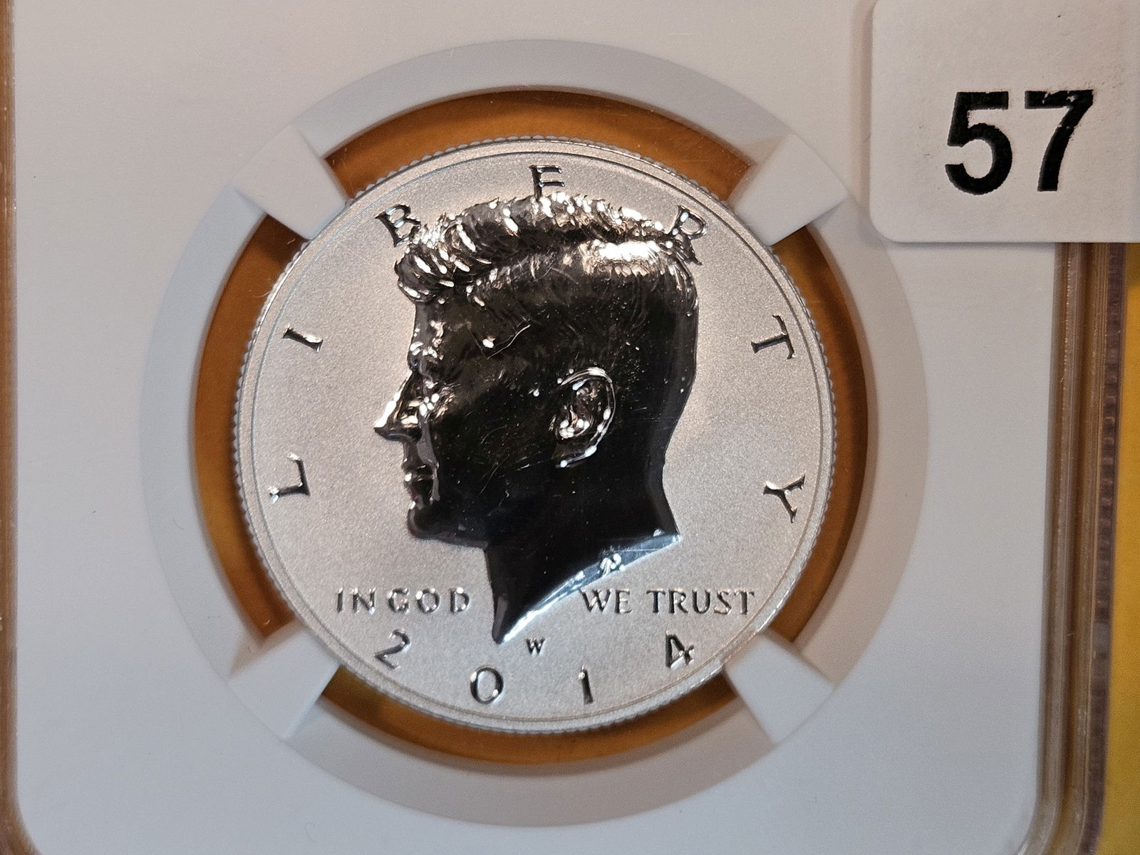 NGC 2014-W SILVER Kennedy half Dollar in Proof 69 (1 of 3)