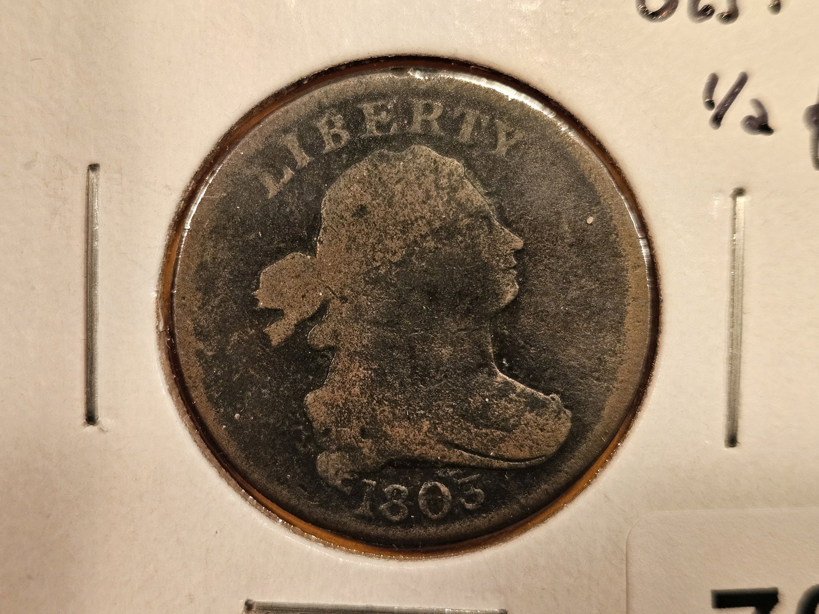 1803 Draped Bust Half Cent (1 of 4)
