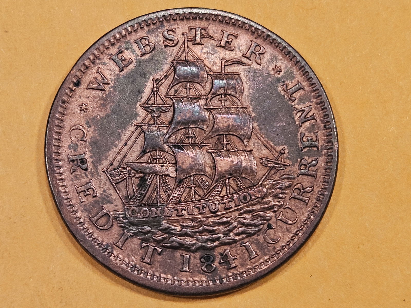 1841 Hard Times Token in About Uncirculated (1 of 5)