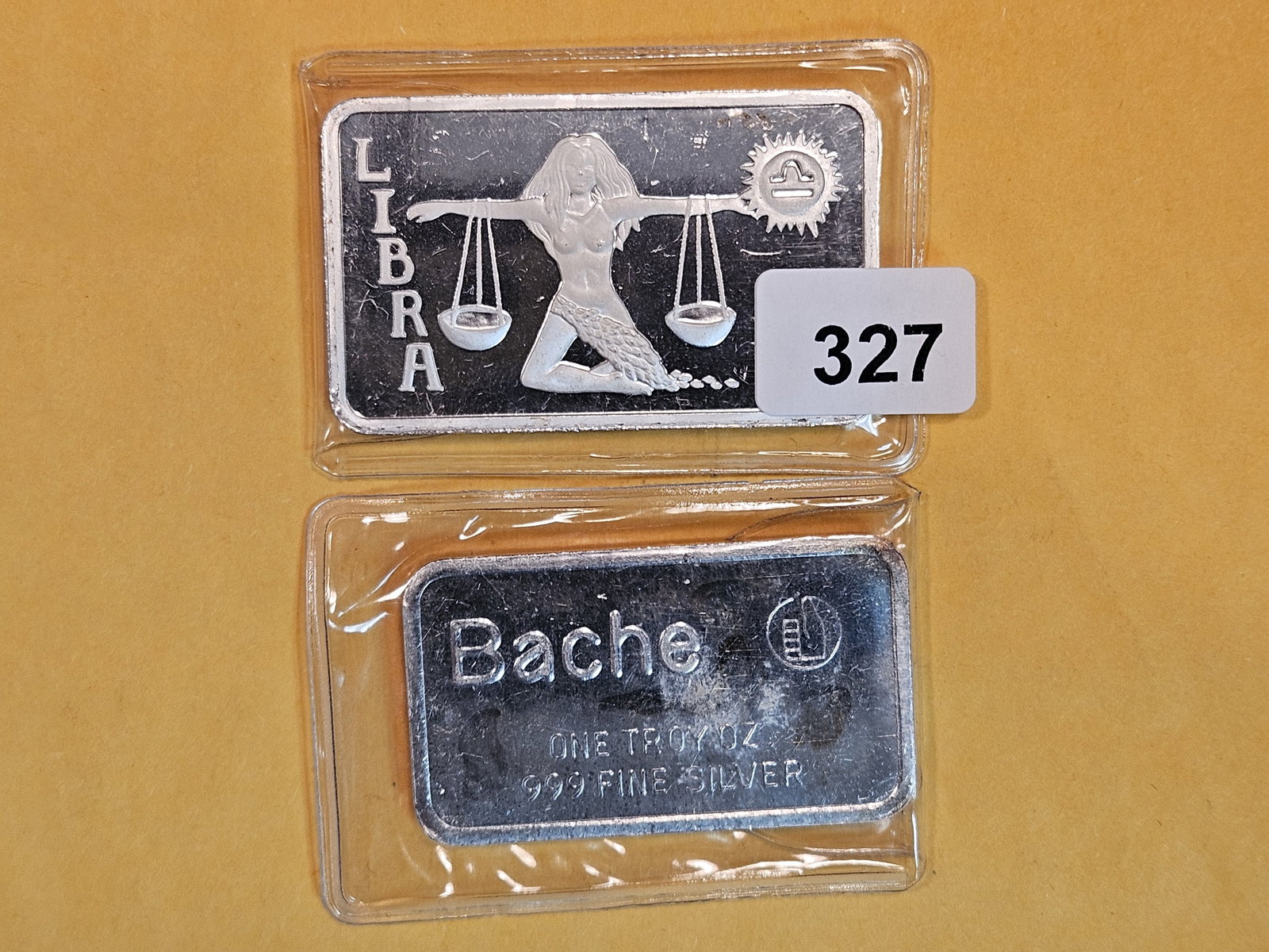 Two 1-Troy Ounce .999 fine silver art bars (1 of 2)