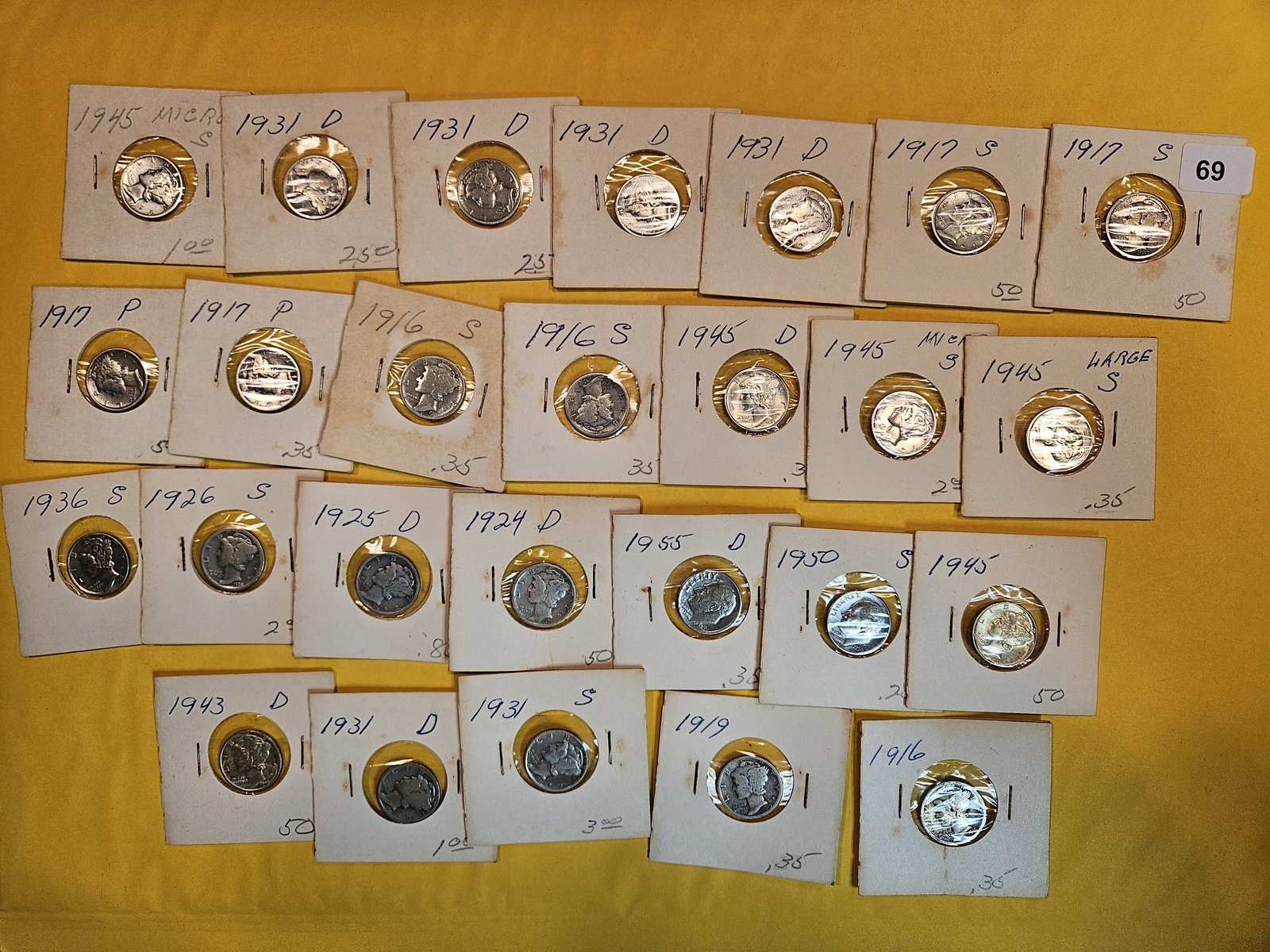 Twenty-six silver Dimes (1 of 9)