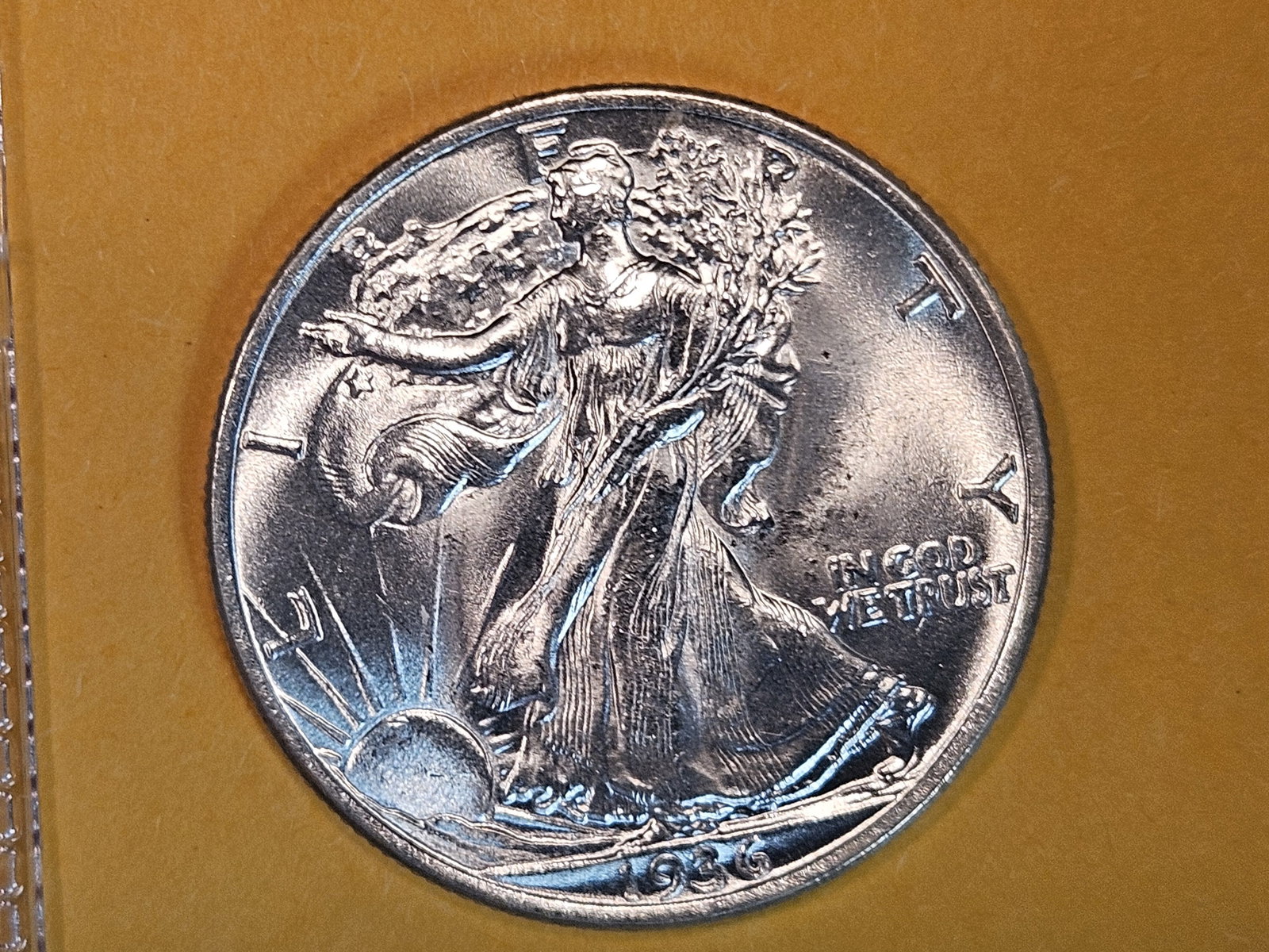 Choice Brilliant Uncirculated 1936 Walking Liberty Half Dollar (1 of 5)