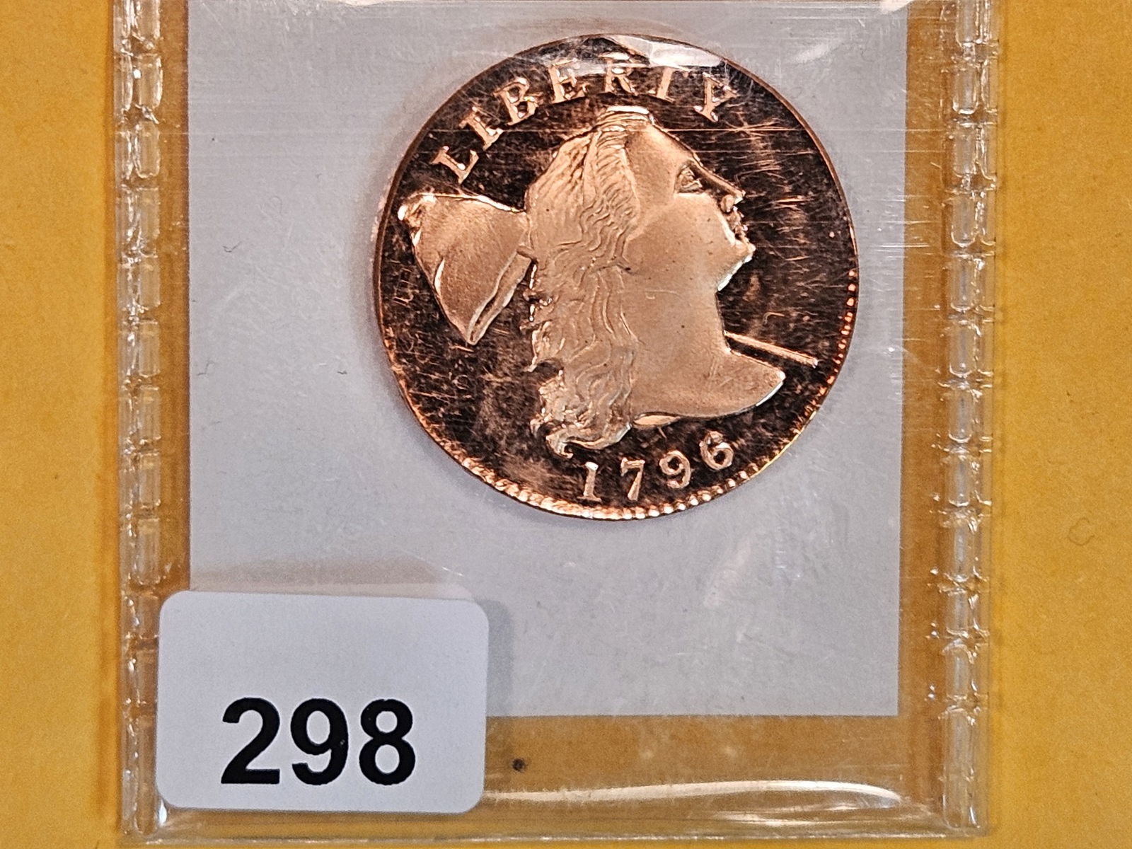 Nice 1796 GEM Proof  RED Large Cent replica (1 of 3)