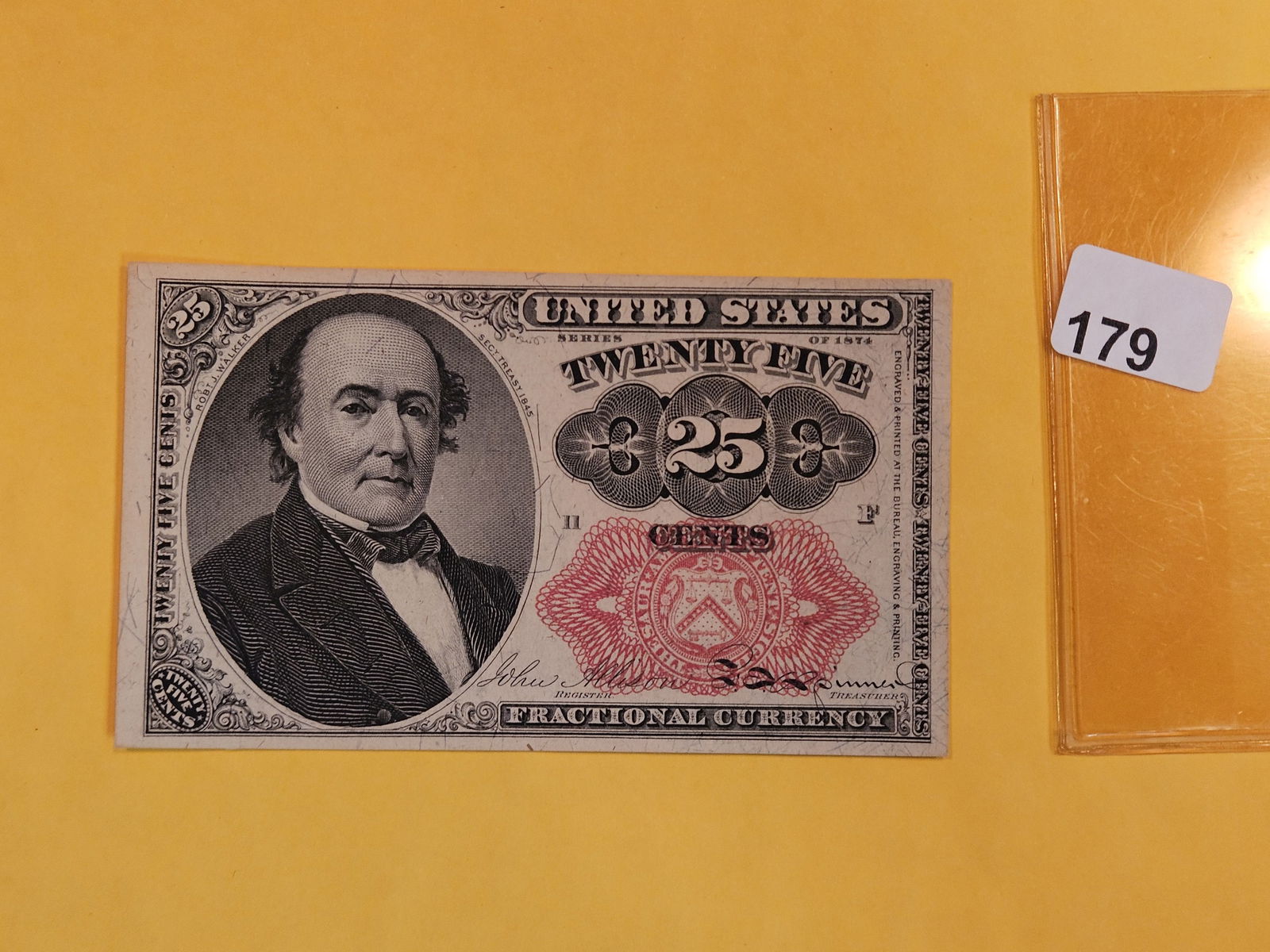 * Crisp Uncirculated 1874 twenty-five Cent Fractional Currency (1 of 2)