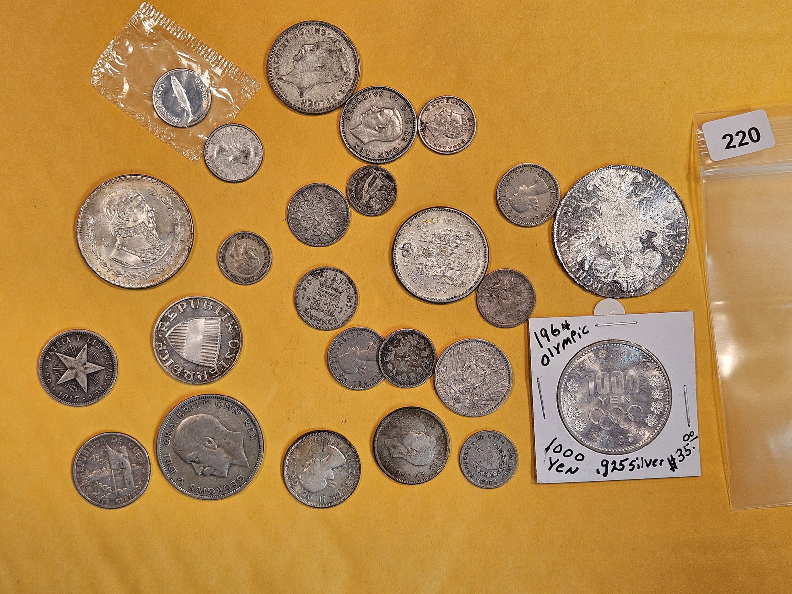 Bag of SILVER World coins (1 of 2)