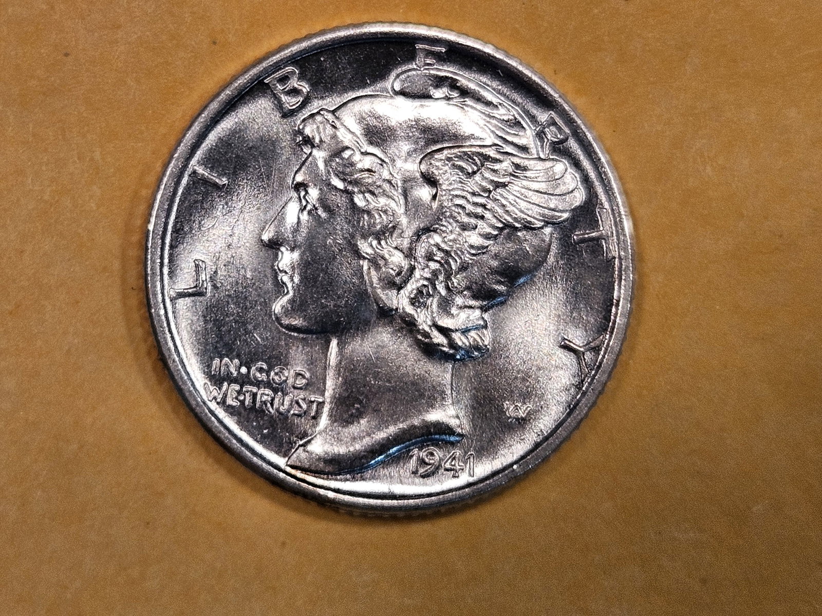 GEM Brilliant Uncirculated 1941 Mercury Dime FSB (1 of 6)