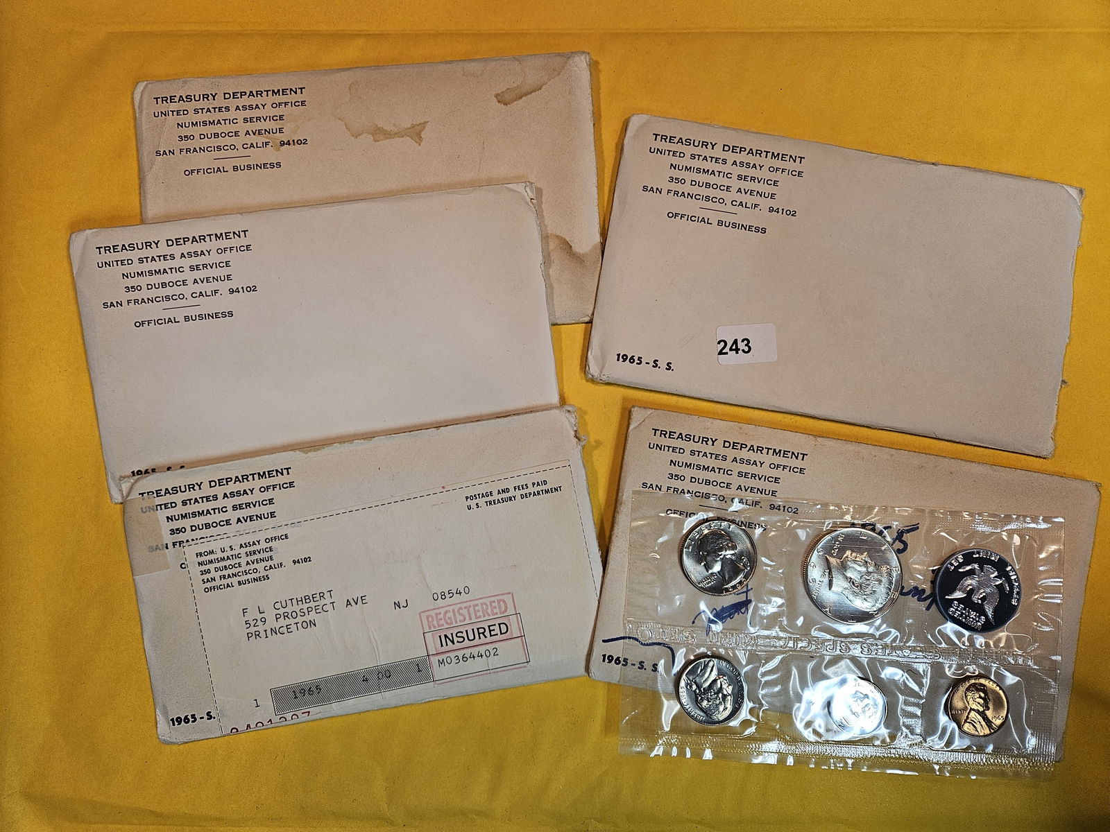 Five GEM 1965 Special Mint Sets (1 of 1)