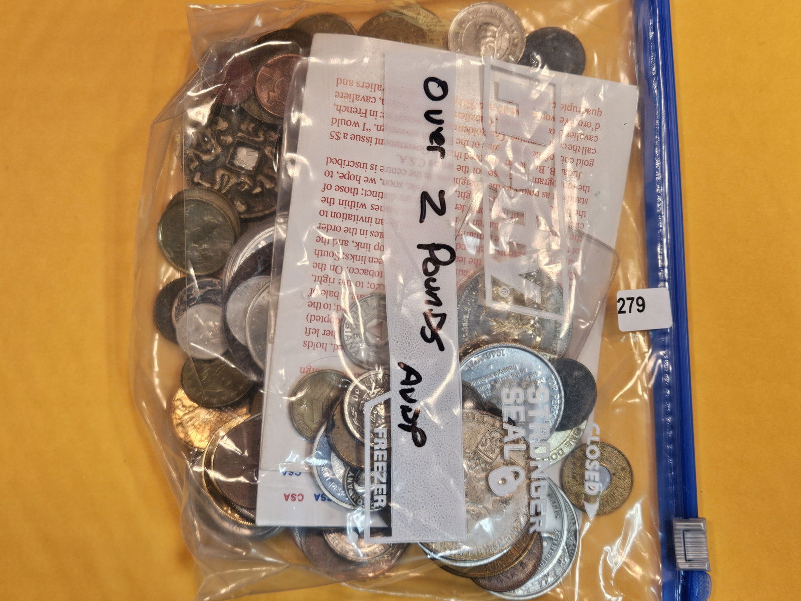 EXONUMIA!: Over 2 Pounds of mixed tokens and medals. From dealer. Unsearched by us