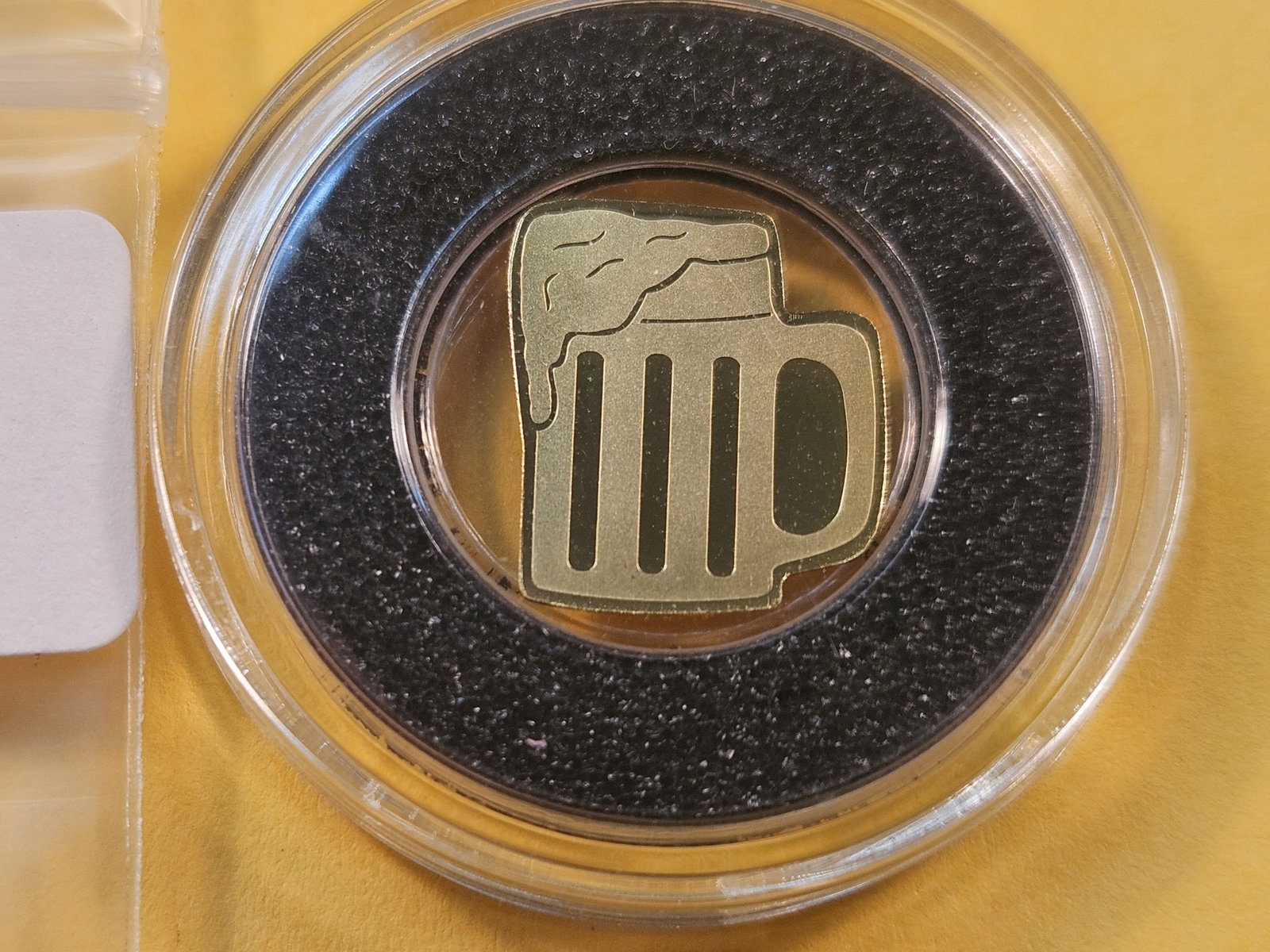 GOLD! Gem Brilliant Uncirculated 2022 Republic of Palau Gold Dollar: Low Mintage .9999 Fine. Frosty Beer mug!