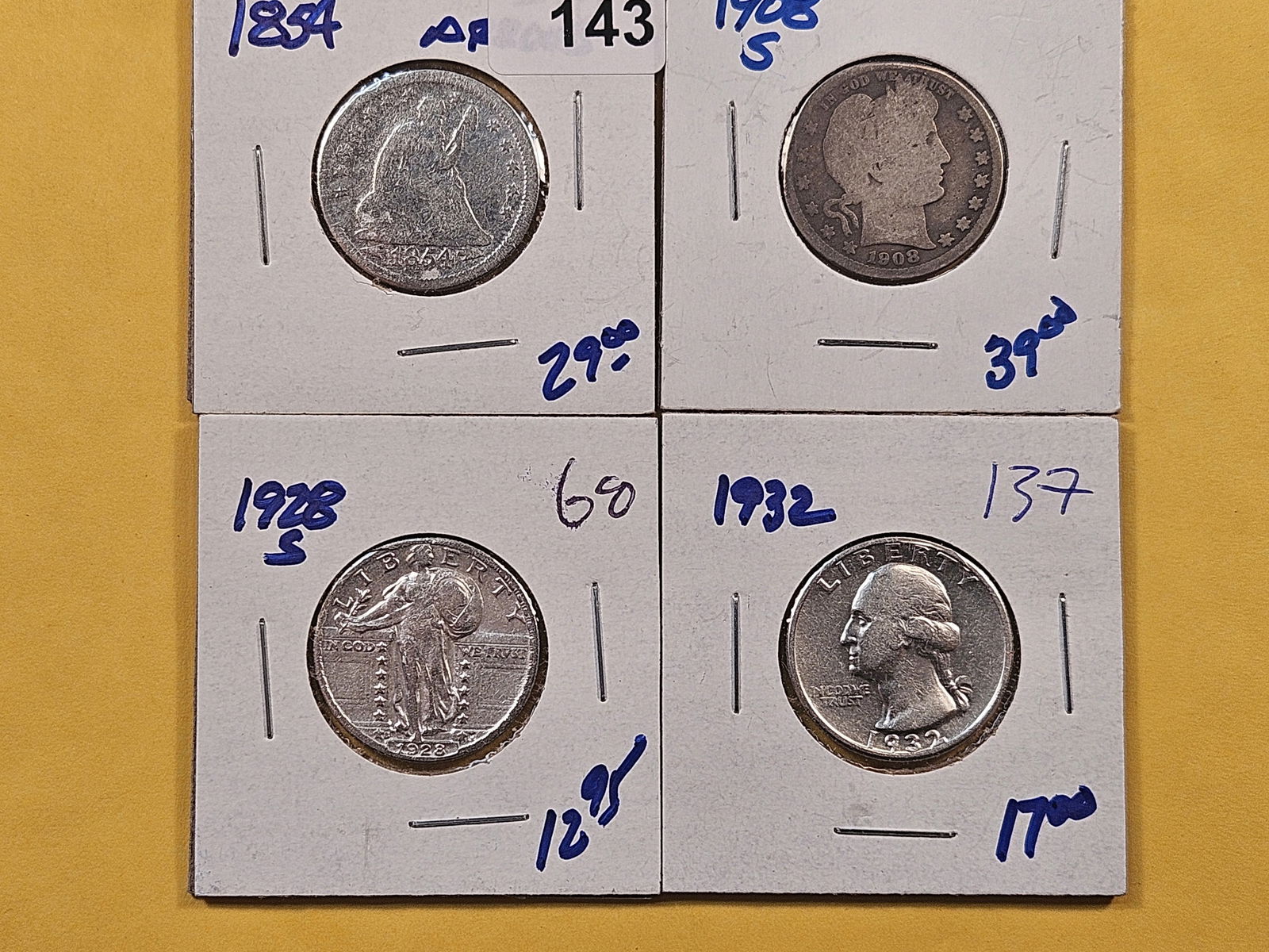 Four Editions of Silver Quarters (1 of 2)