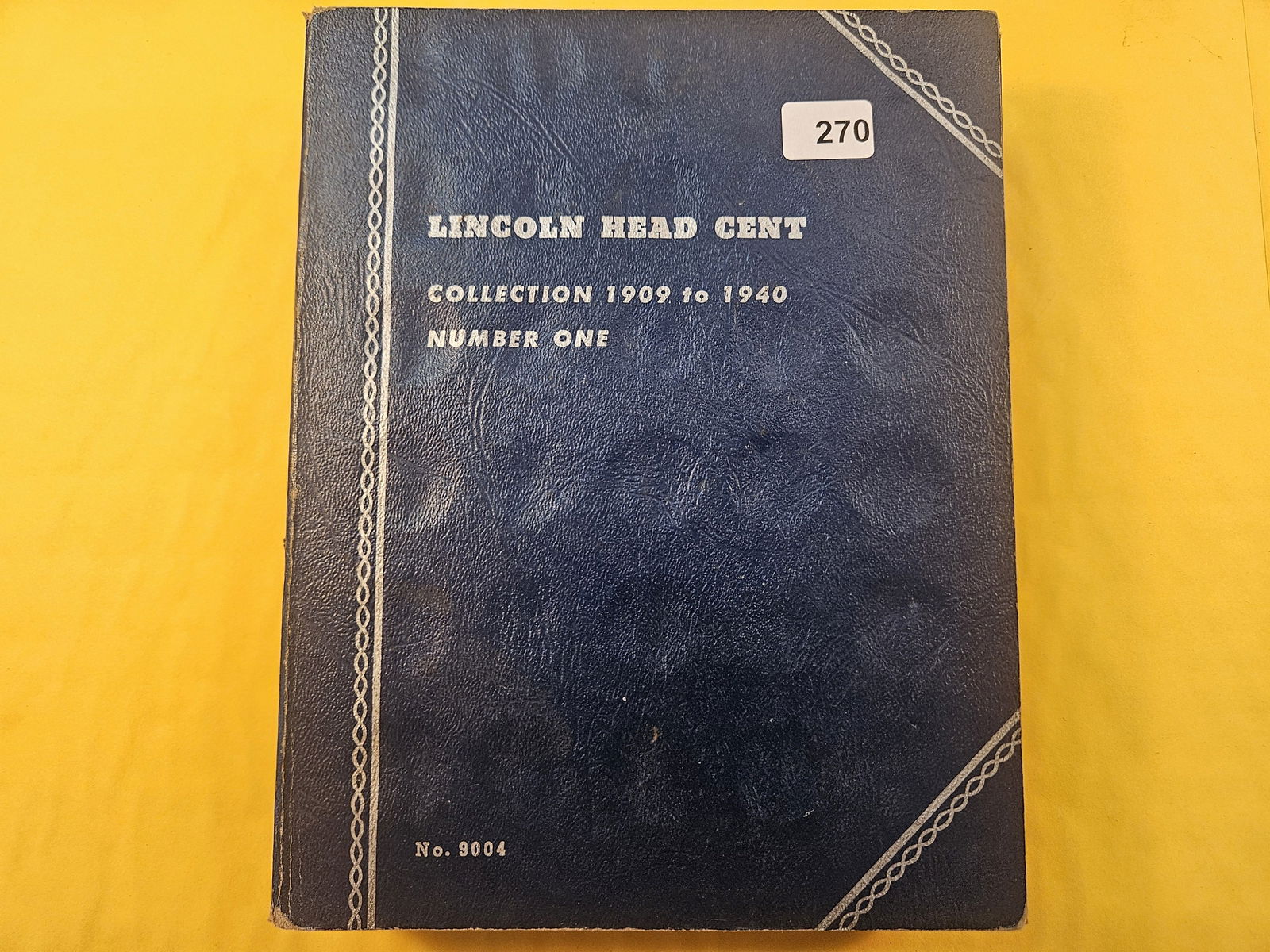 Five Partial Number 1 Lincoln Cent Albums starting 1909 (1 of 3)