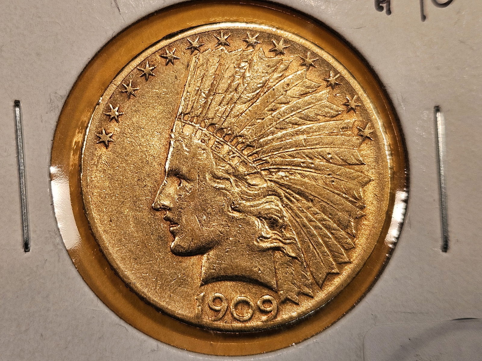 GOLD! Bright 1909-S Gold Indian Head Ten Dollars (1 of 4)