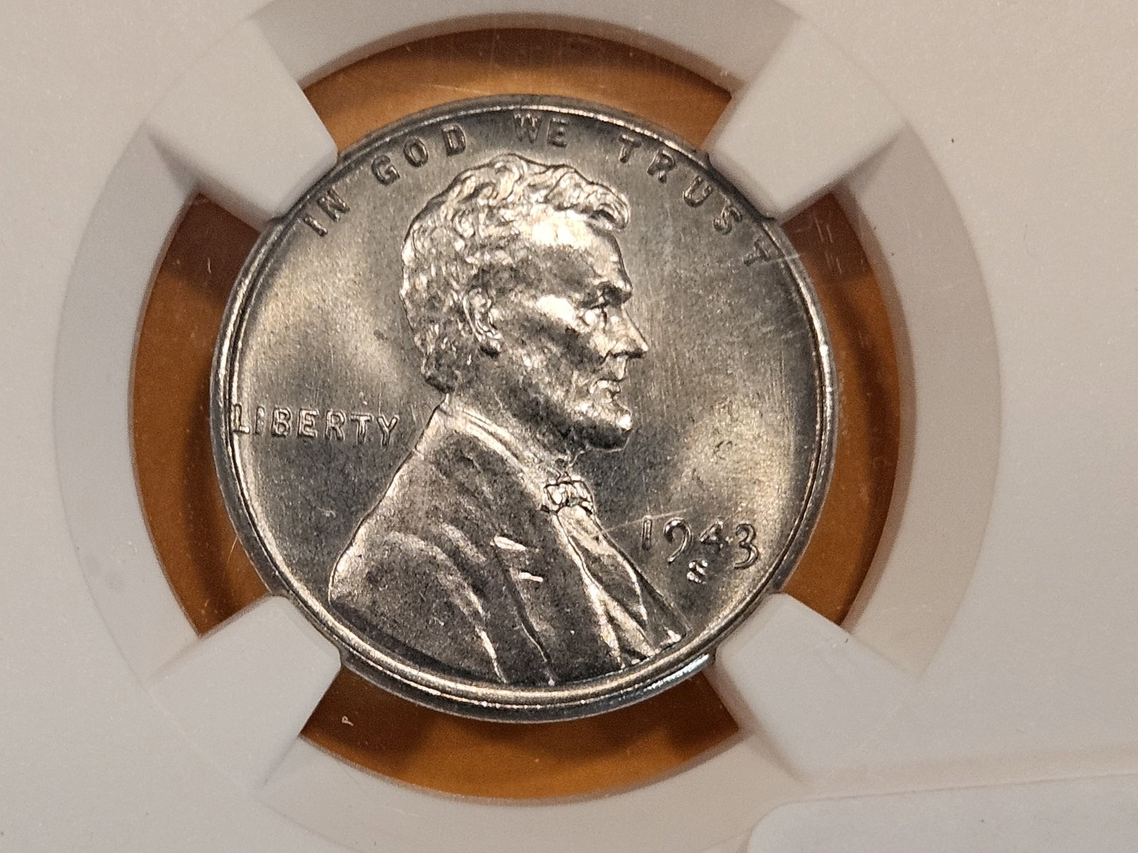 GEM! NGC 1943-S Steel Wheat cent in Mint State 65: Nice eye appeal