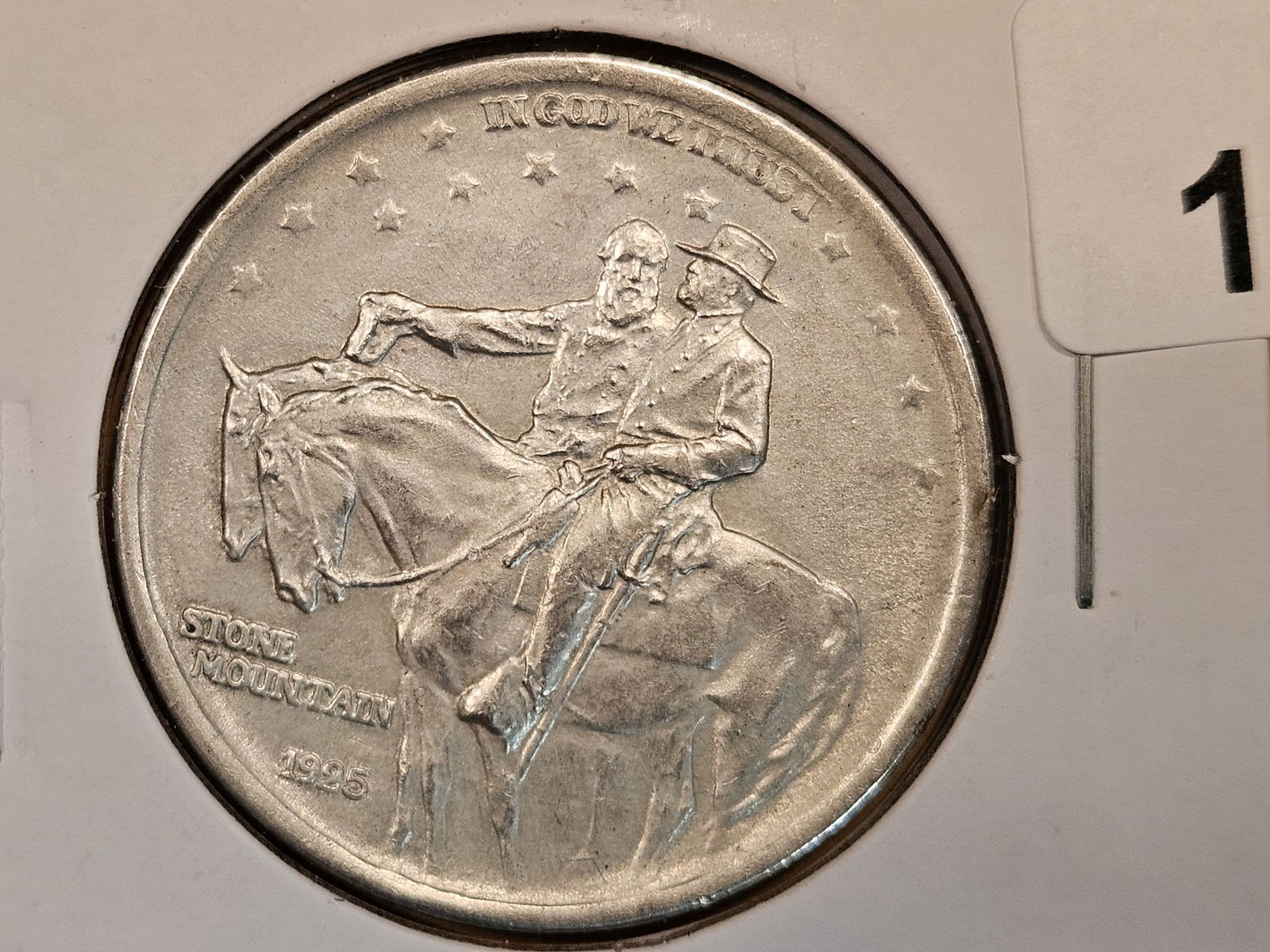 Choice Uncirculated 1925 Stone Mountain Commemorative Silver Half Dollar (1 of 5)