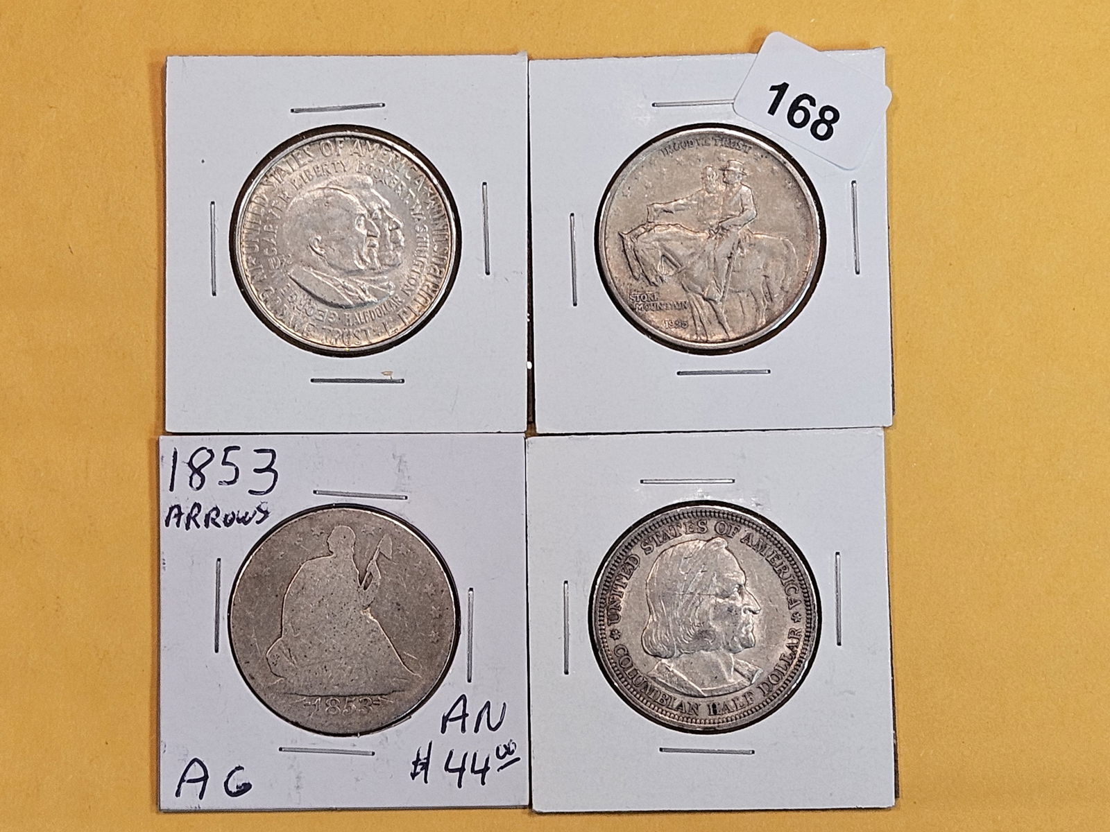Four mixed Silver Half Dollars (1 of 5)