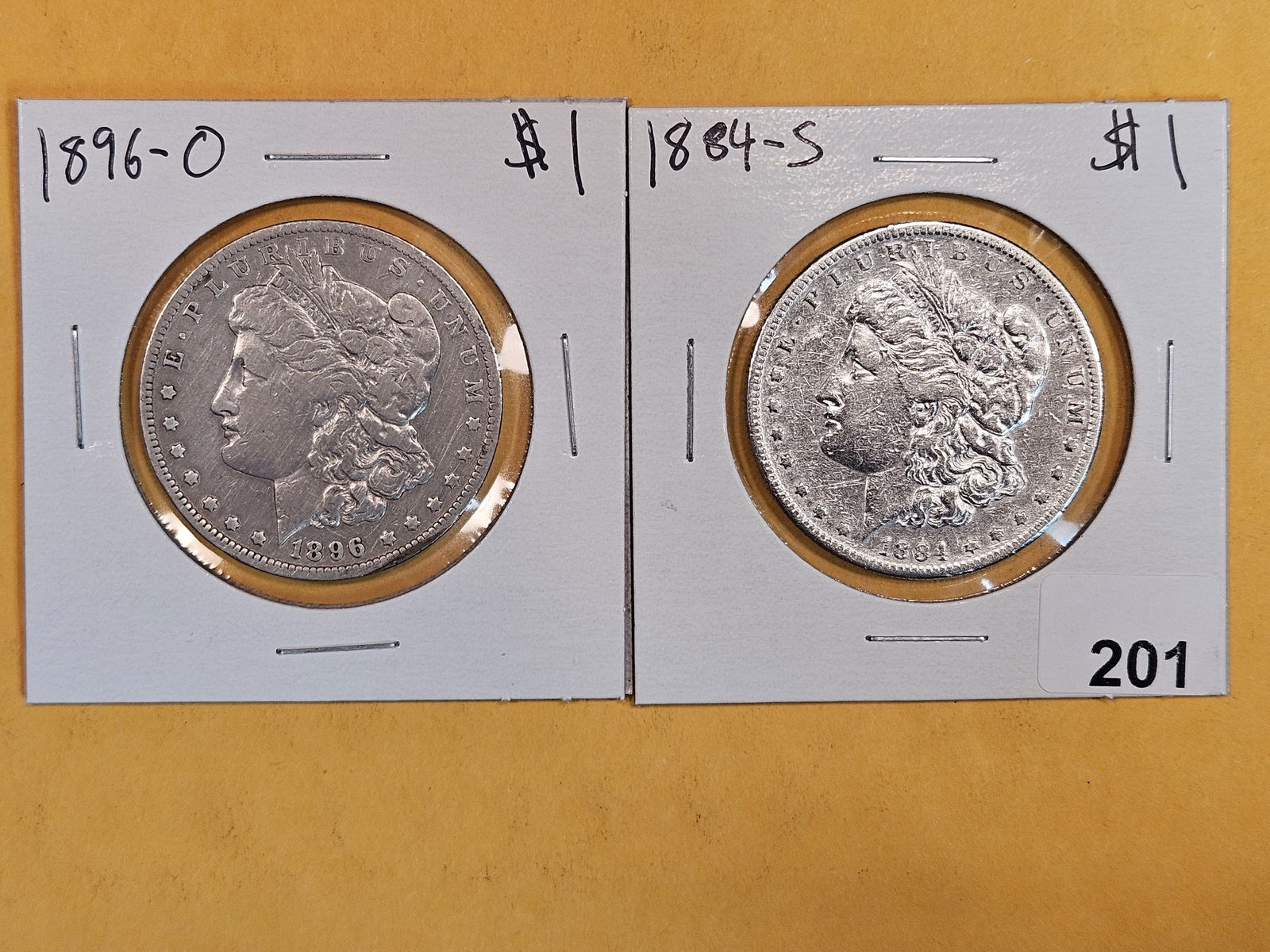 Two little better date Morgan silver dollars (1 of 2)