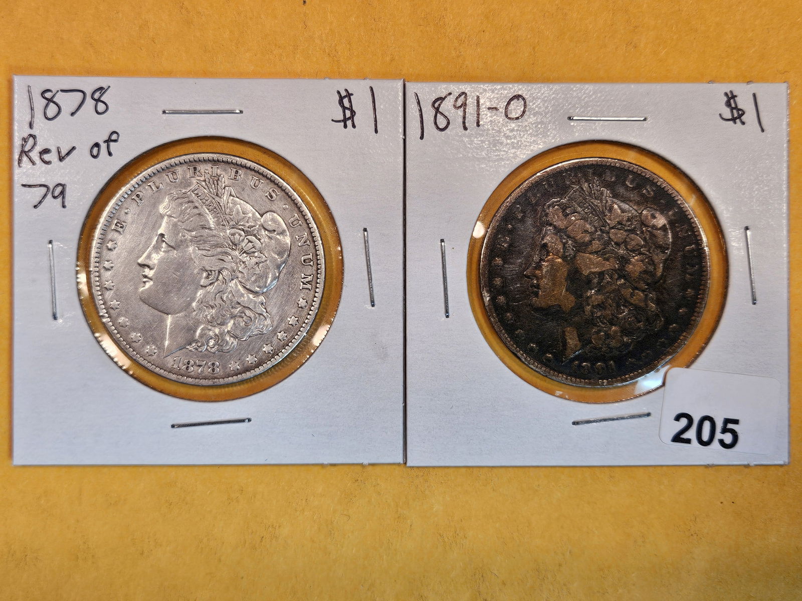 Two little better Morgan Silver Dollars (1 of 2)