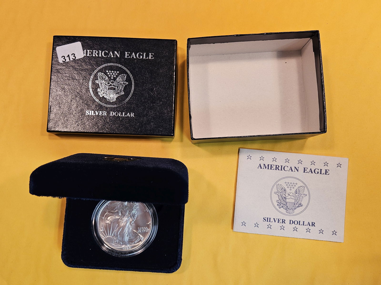 Semi-Key 1994 GEM Brilliant Uncirculated American Silver Eagle (1 of 2)
