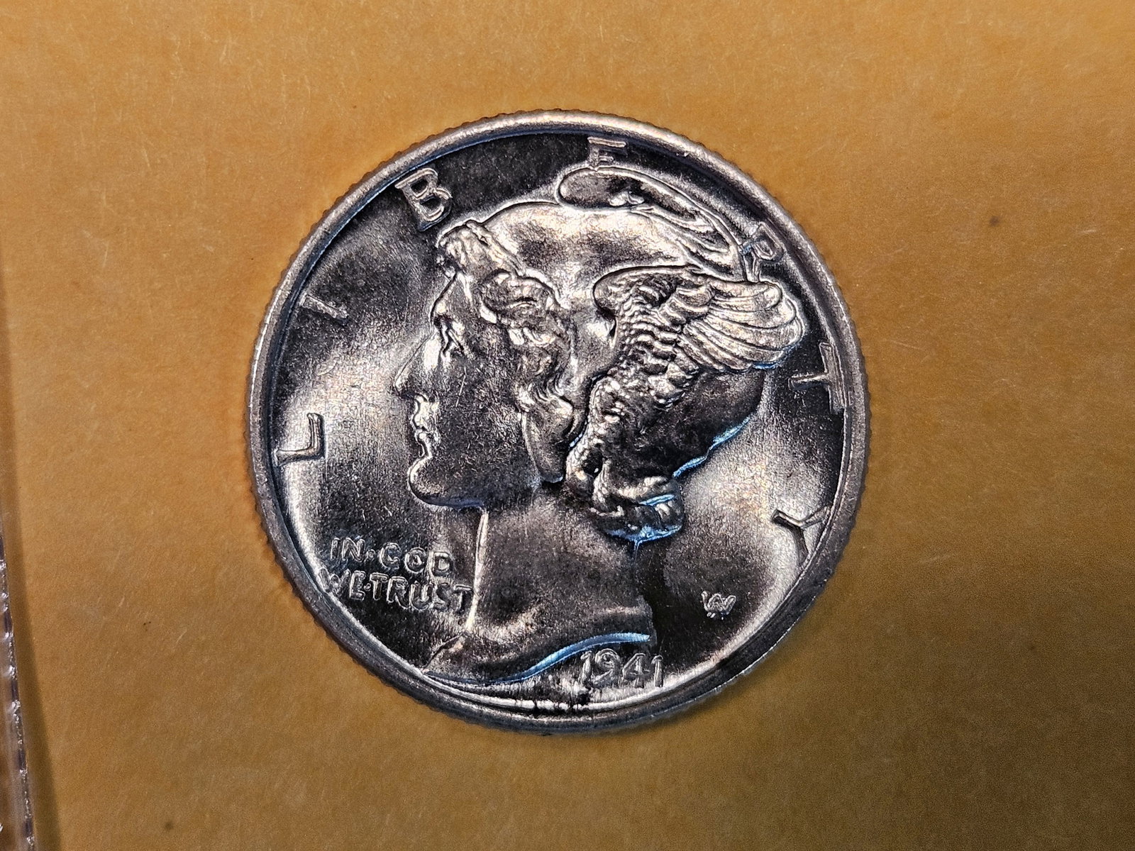 GEM Brilliant Uncirculated 1941 Mercury Dime with FSB (1 of 5)