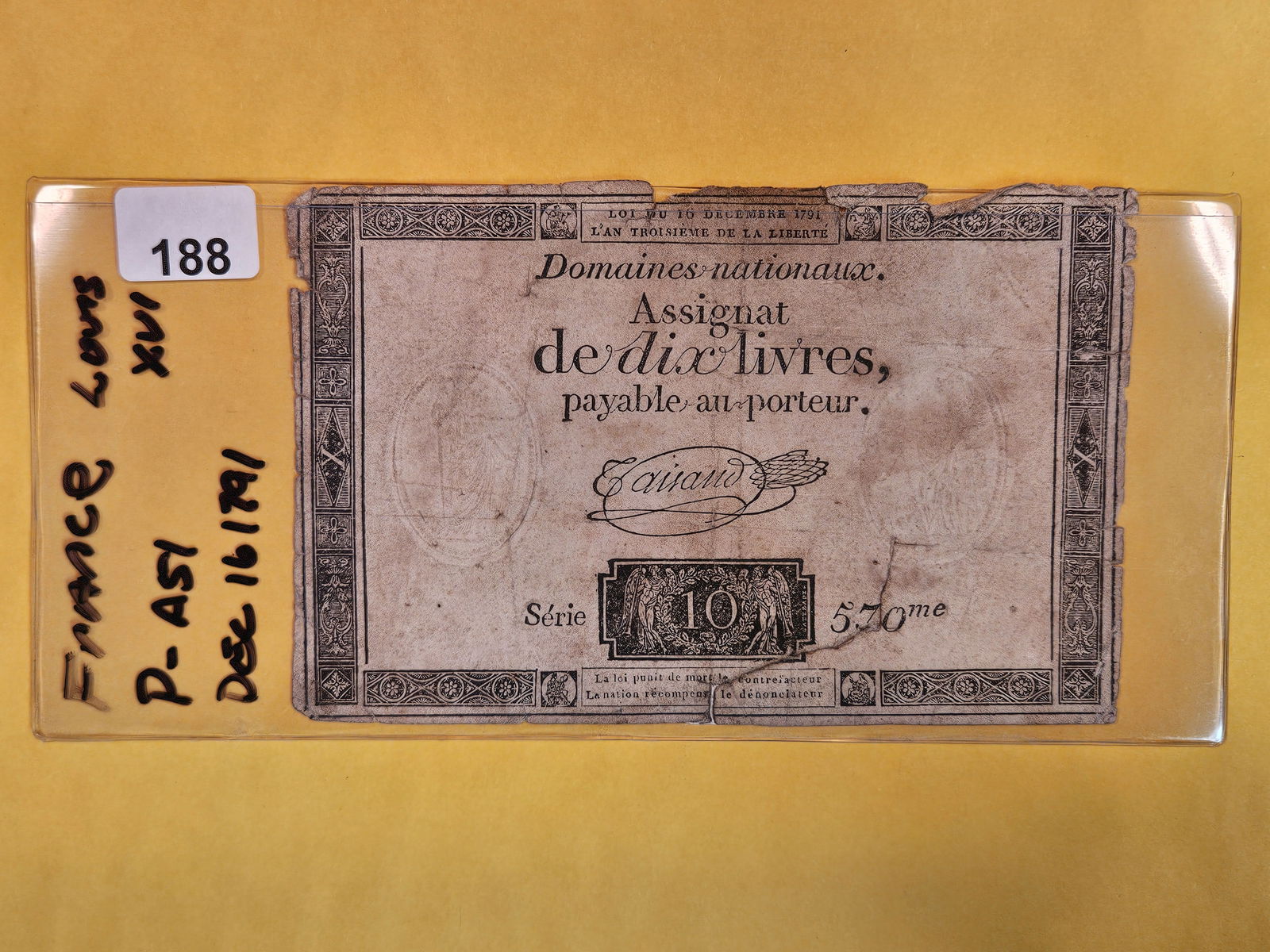 1791 France 10 livres (1 of 2)