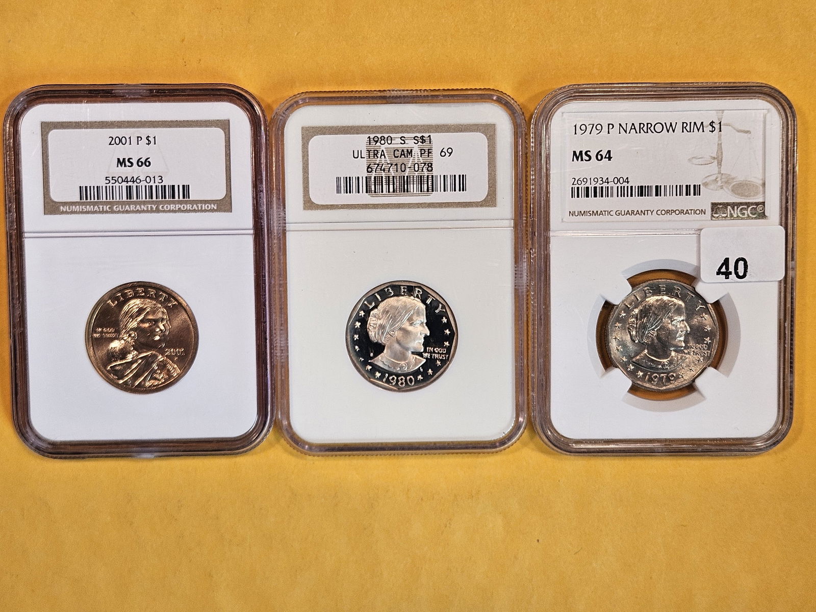 Three NGC-graded ladies on Dollar coins (1 of 2)