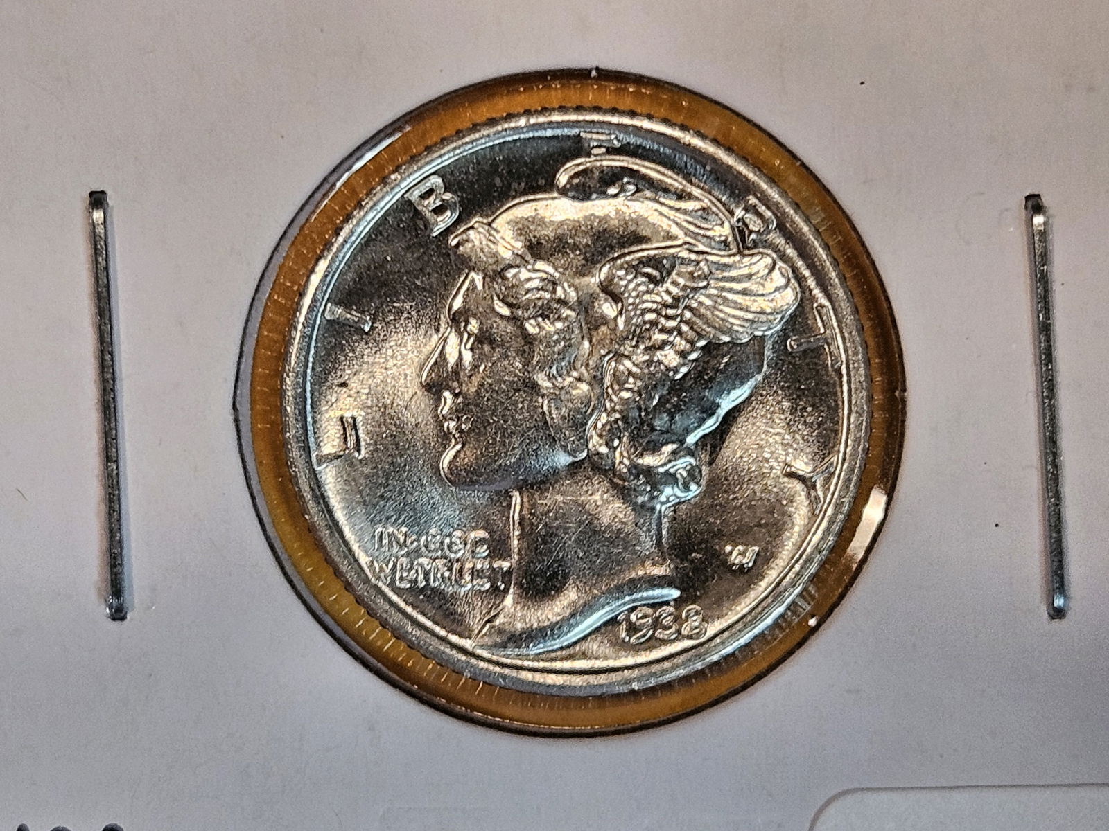 GEM Brilliant Uncirculated 1938-S Mercury Dime (1 of 4)
