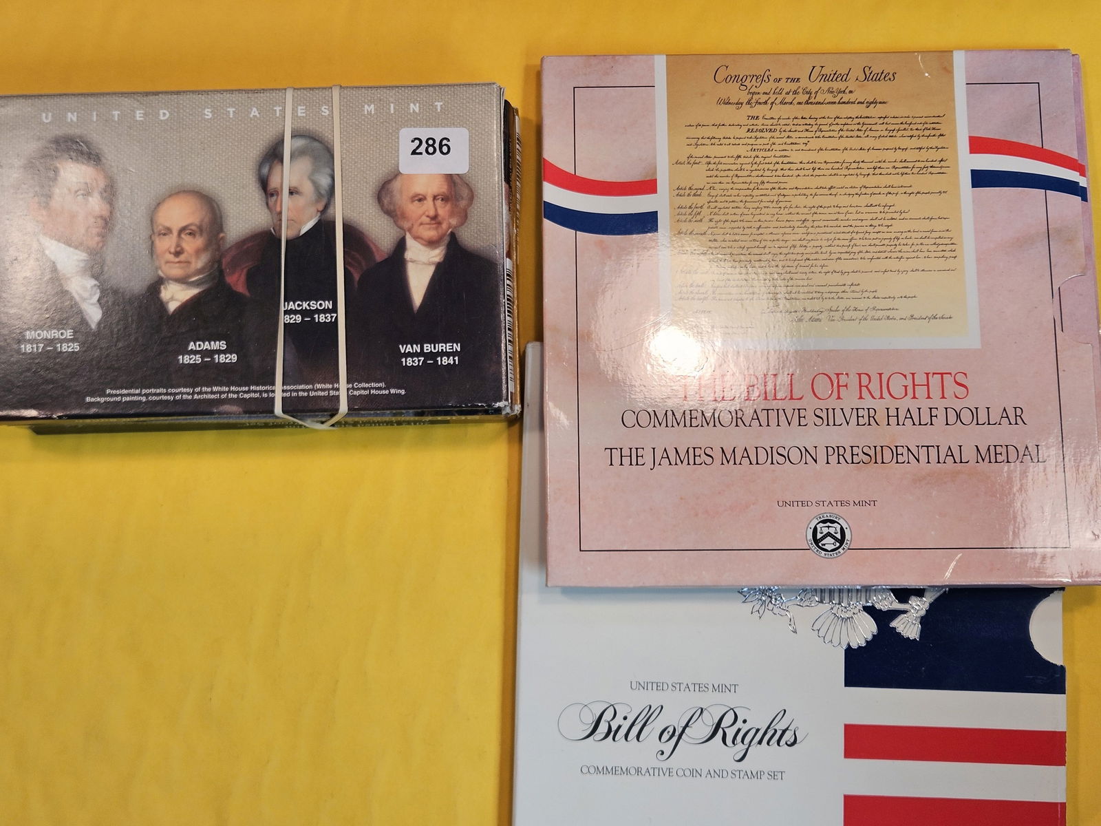 Five US Mint Sets in OGP with COAs (1 of 1)