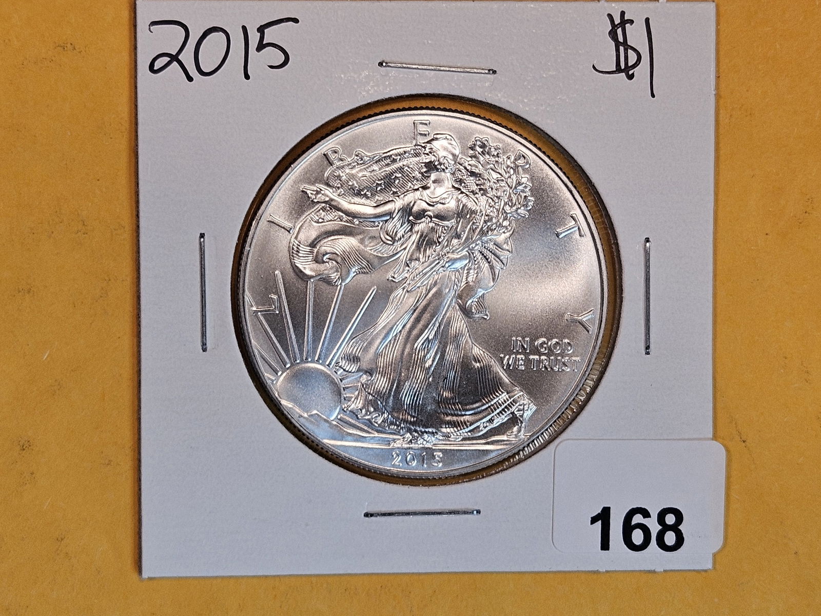 GEM Brilliant Uncirculated 2015 American Silver Eagle (1 of 2)