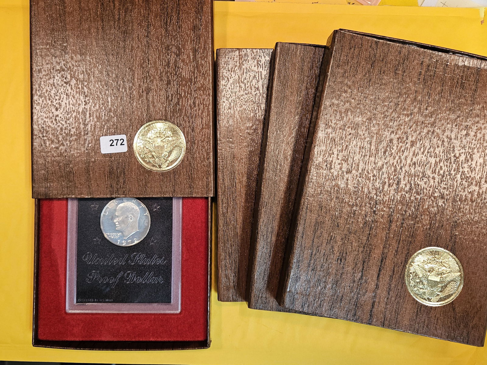 Four GSA-hard pack Silver Proof Brown Ikes (1 of 1)