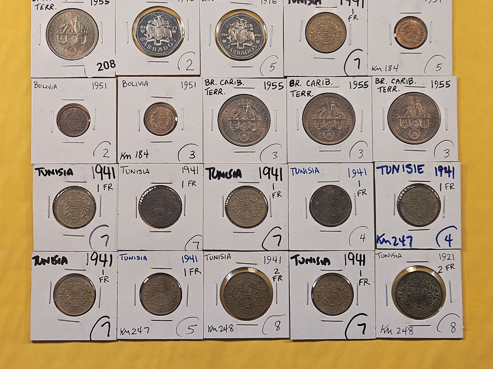 Twenty mixed, fun, world coins (1 of 5)
