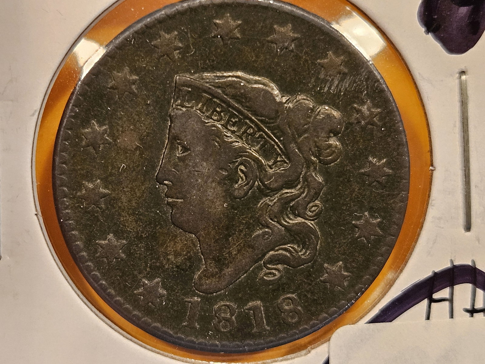 Better 1818 Coronet Head Large Cent (1 of 4)