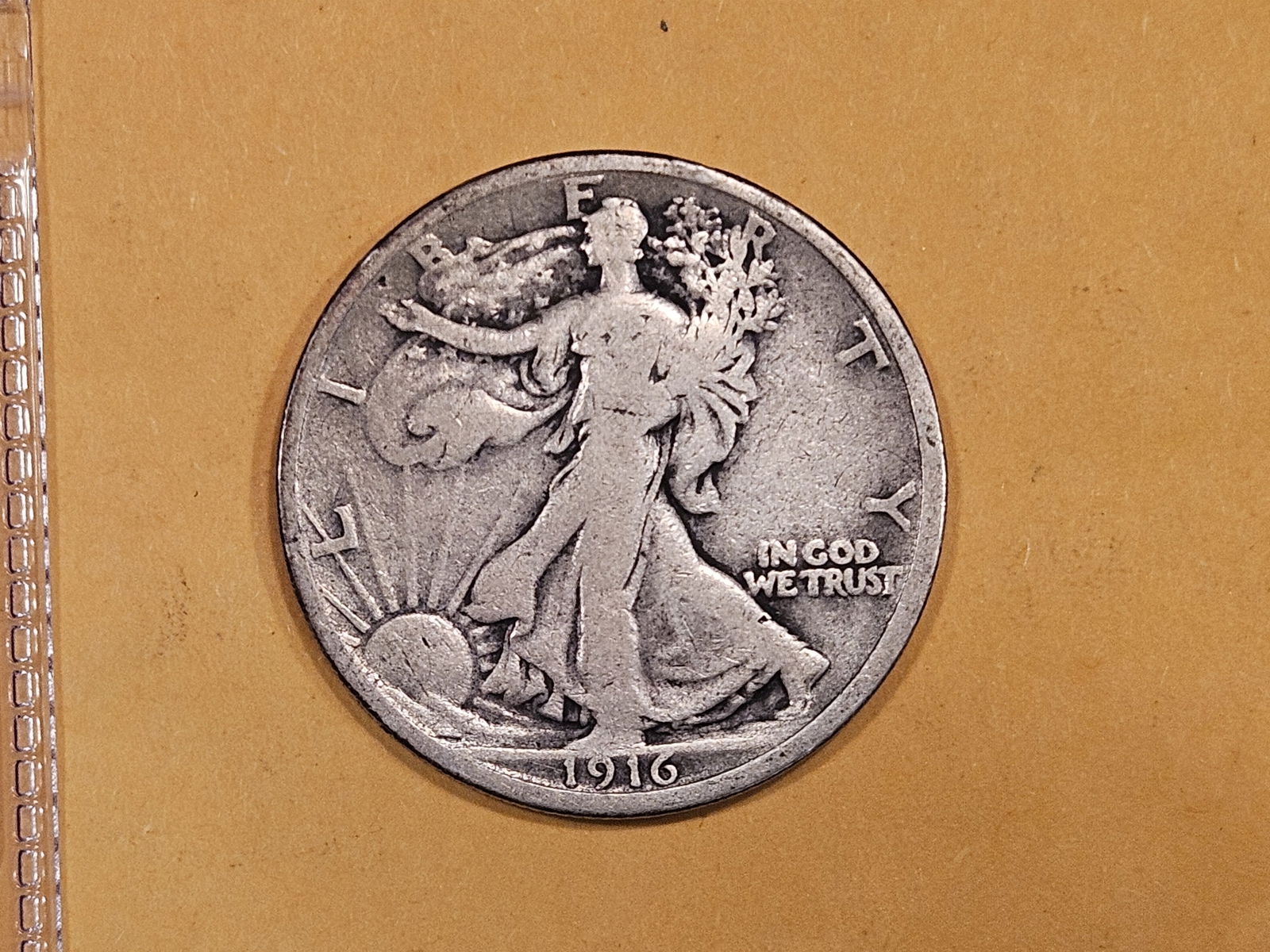 * Semi-Key 1916 Walking Liberty Half Dollar in Fine (1 of 3)