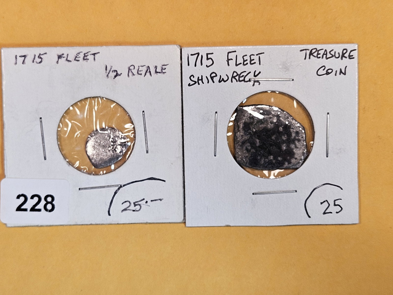 Two "Pirate" or "Treasure" coins (1 of 5)