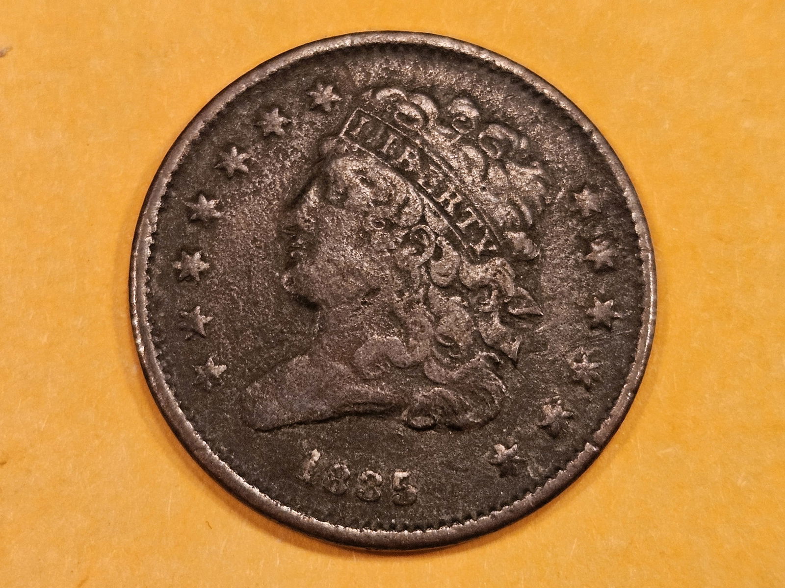1835 Classic Head Half Cent in Fine (1 of 5)