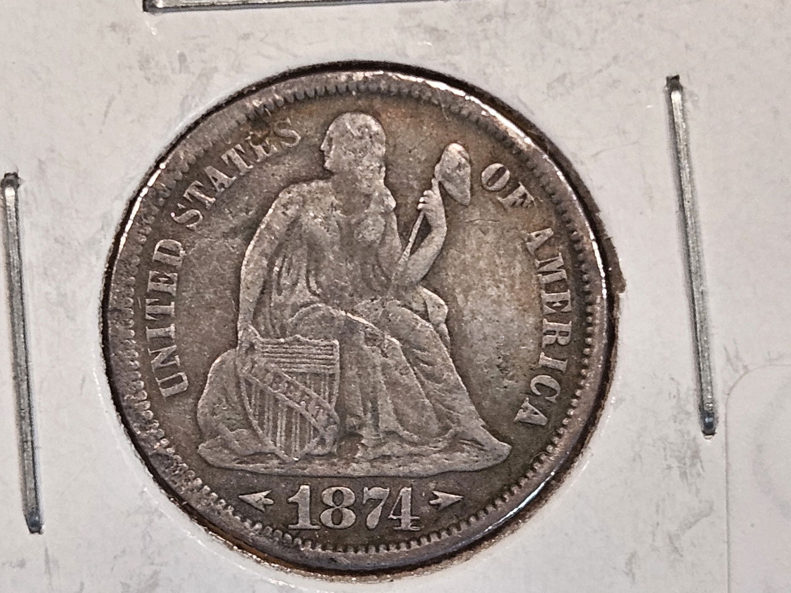 1874 Seated Liberty Dime (1 of 4)
