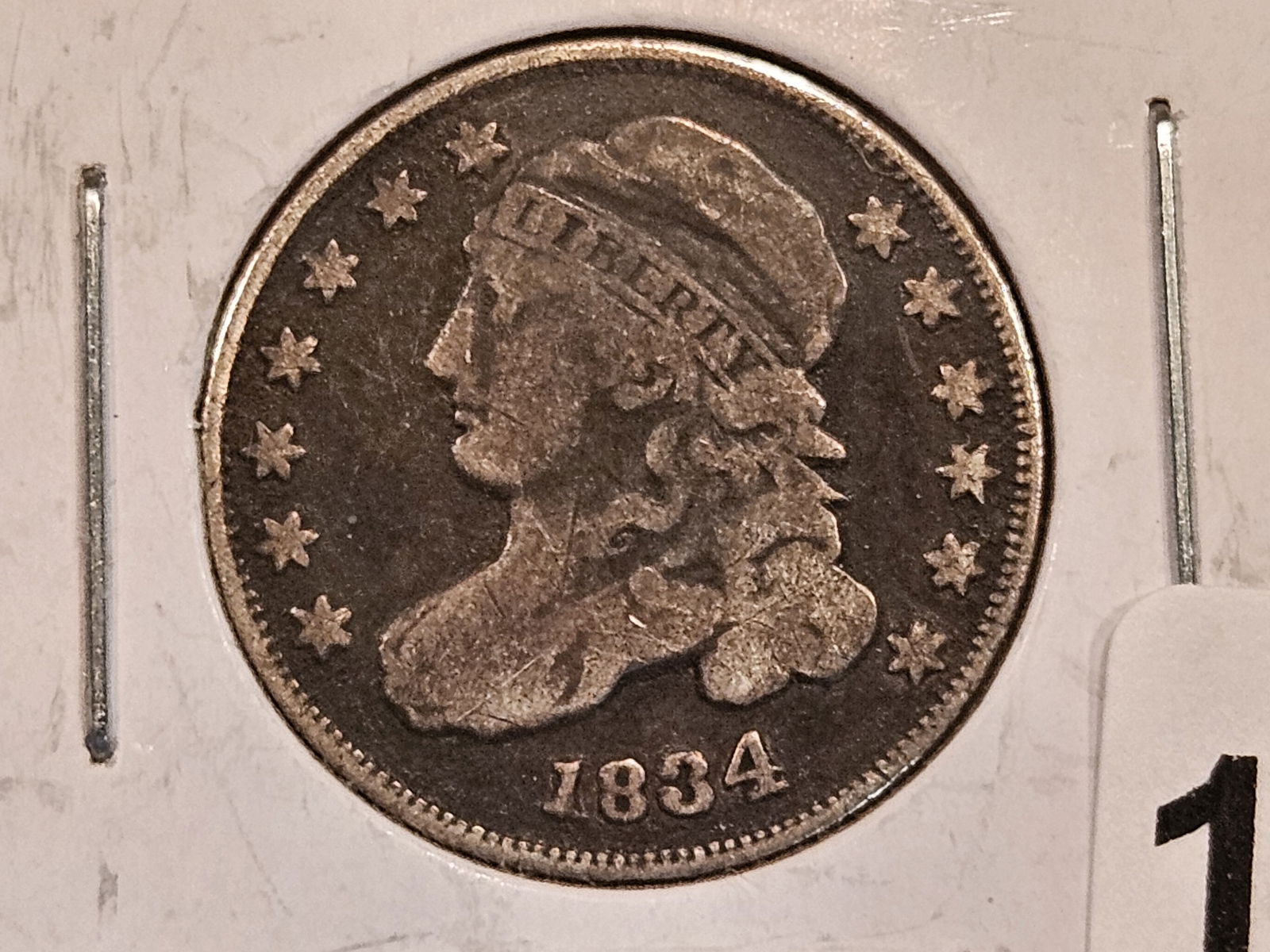 1834 Capped Bust Dime (1 of 3)