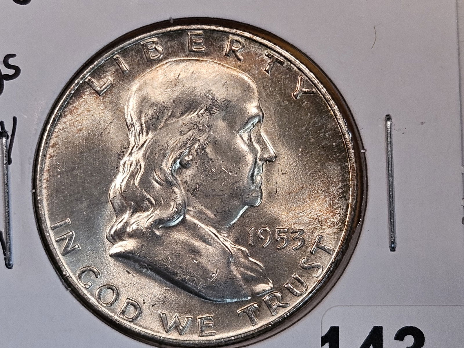 BUGS BUNNY! Choice Brilliant Uncirculated 1953-D Franklin Half Dollar FBL (1 of 5)