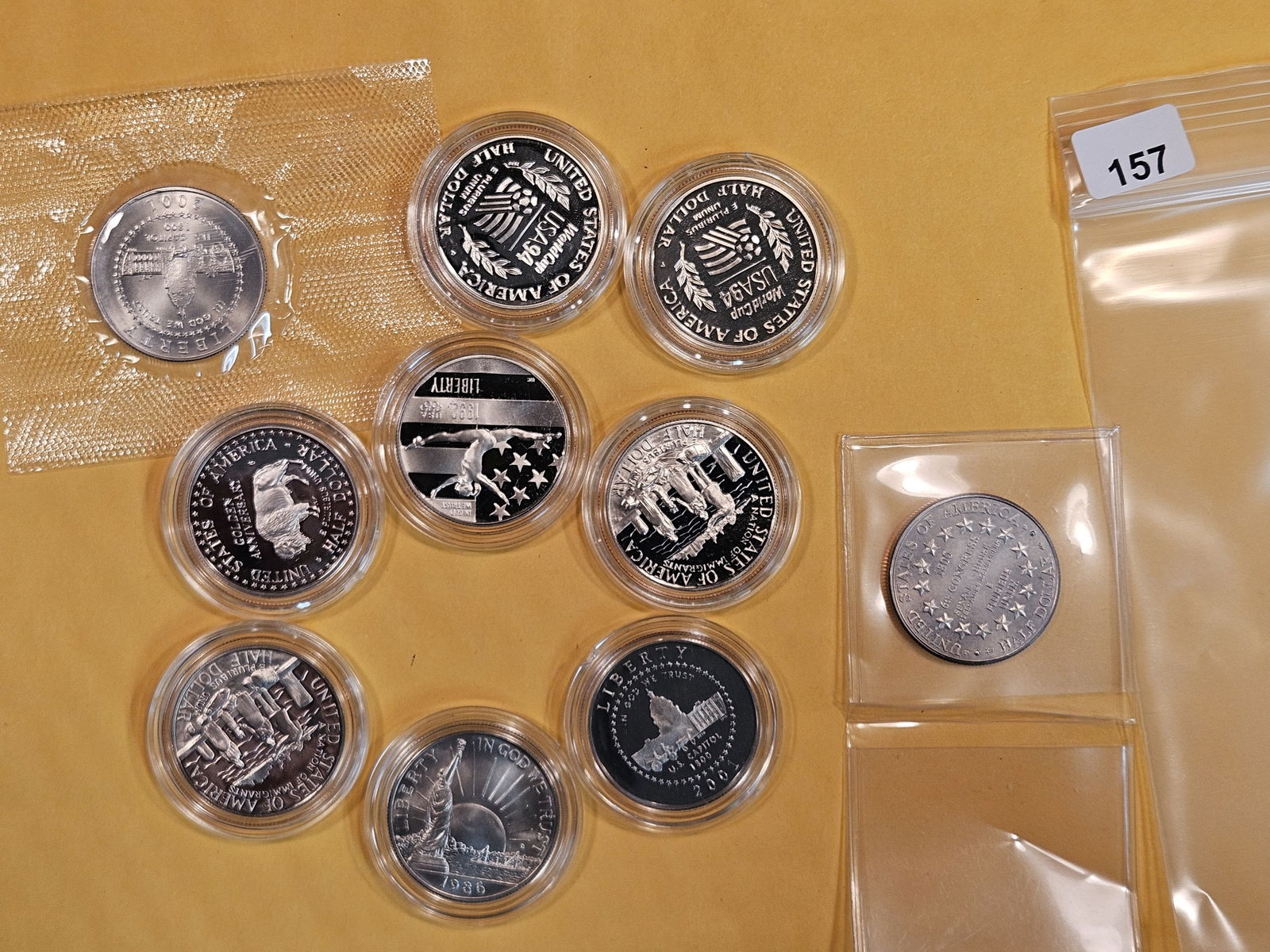 Ten mixed Commemorative half Dollars (1 of 2)