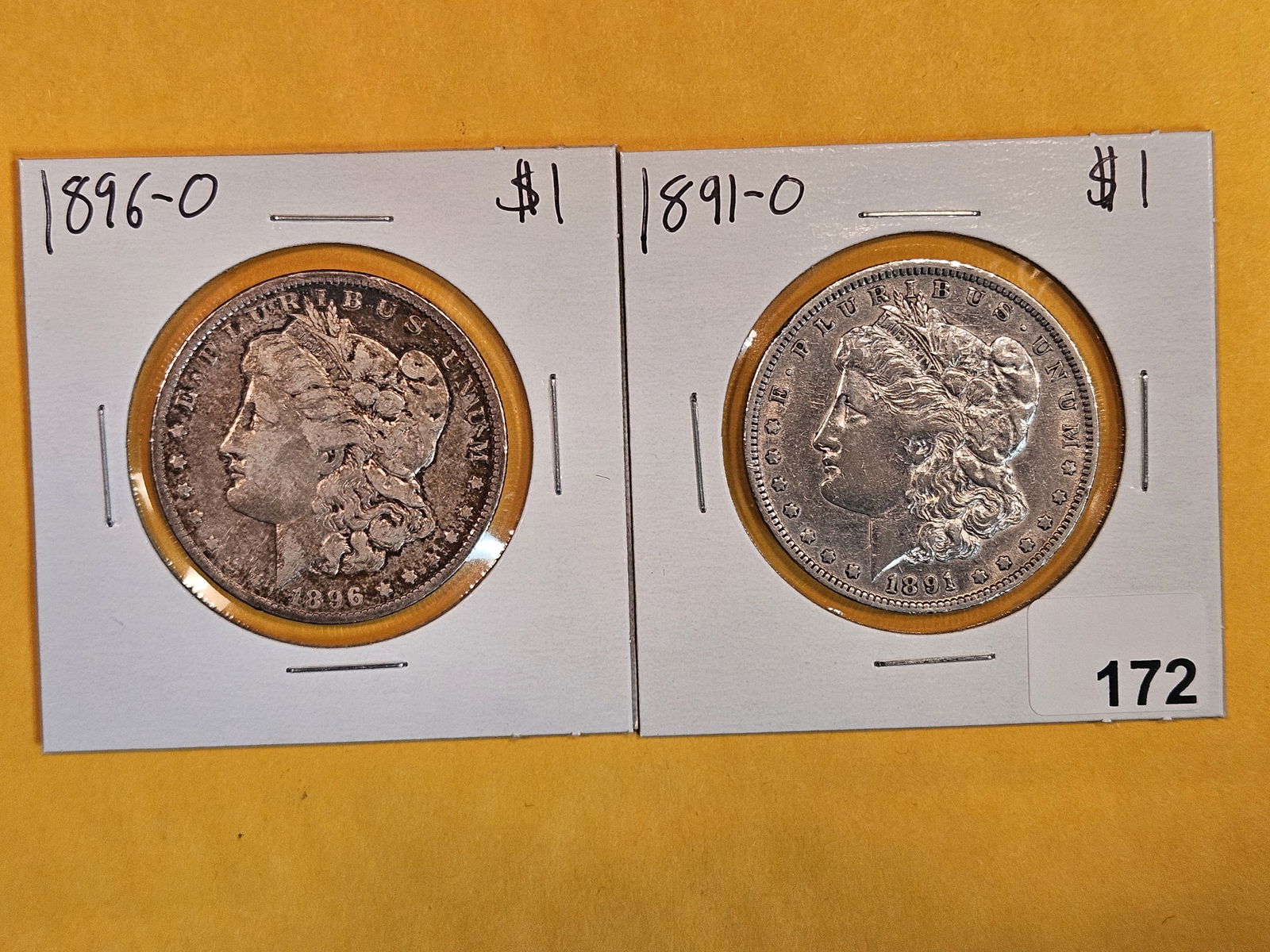 Two better date Morgan Silver Dollars (1 of 2)