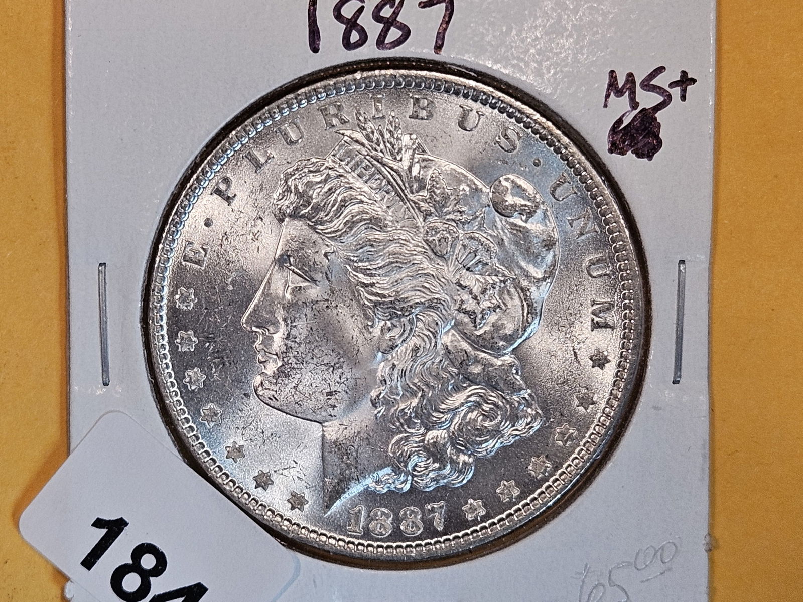 Choice Brilliant Uncirculated 1887 Morgan Dollar (1 of 3)